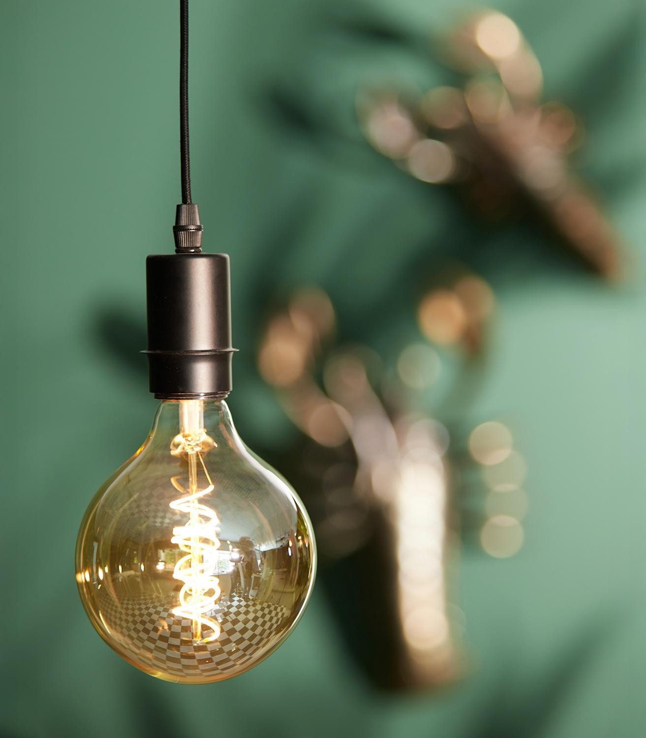 Light & Living Pendelleuchte Lampenaufhängung CUPA, Schwarz, Metall, ohne Leuchtmittel, E27 Fassung, Ø 5 x H 7,5 cm