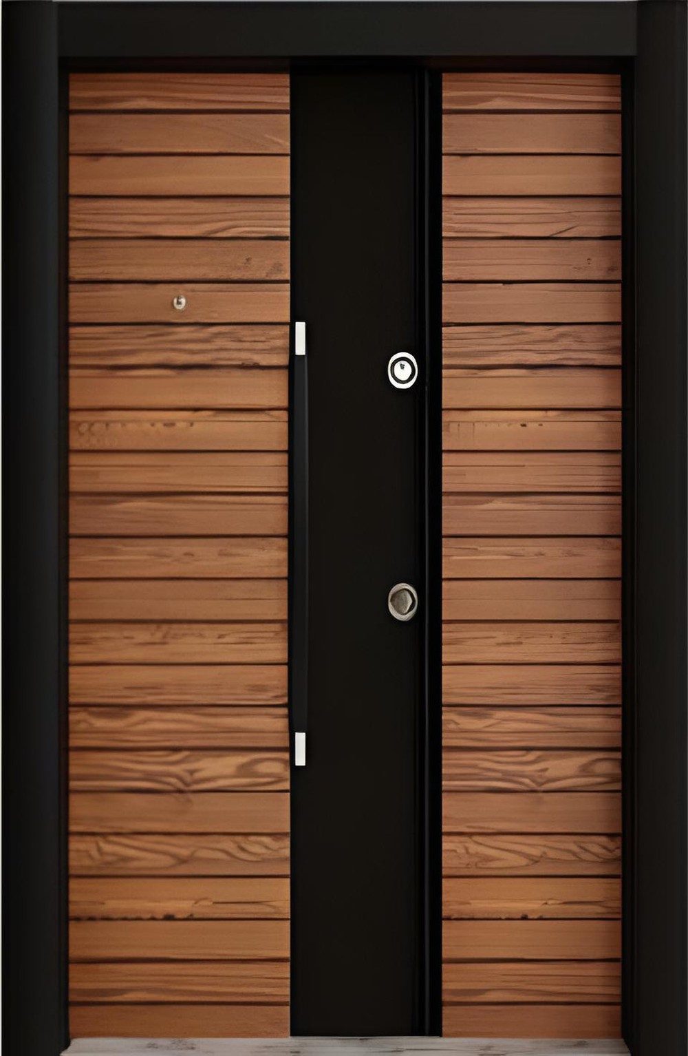 Xlmoebel Haustür Zuverlässige braune Eingangstür aus hochwertigem Material (Haustür, 1x Haustür; 5x Schlüssel; 1x Griffset), Made in Europa