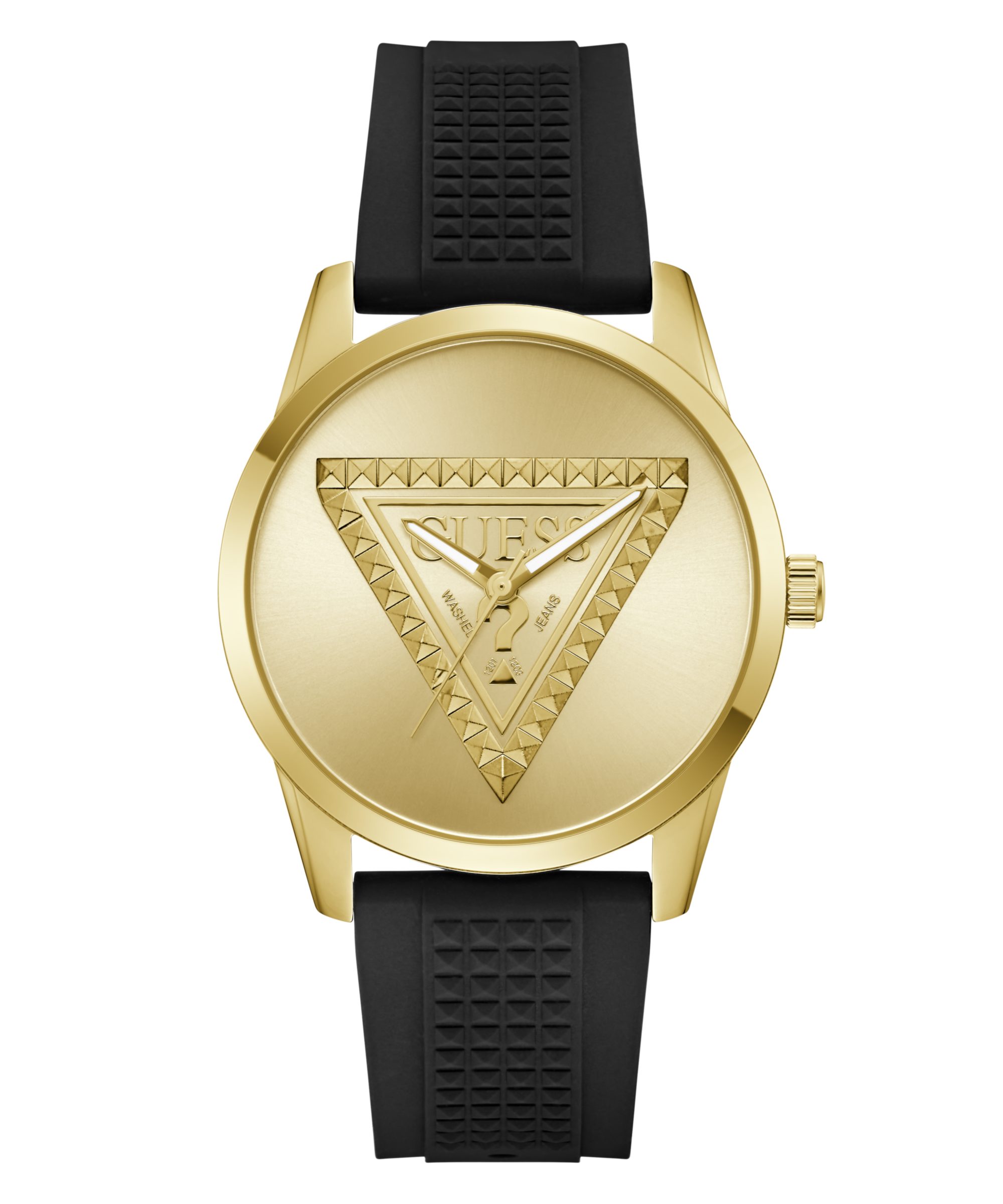 Guess Quarzuhr MOGUL GW1143G2, Armbanduhr, Herrenuhr, Silikonarmband, analog