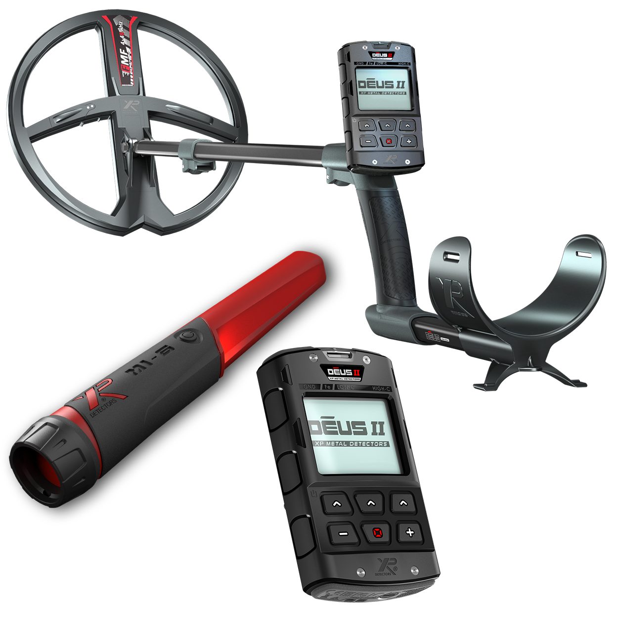 XP Metalldetektor XP DEUS 2 II 28 FMF RC Metalldetektor, 28 cm Suchspule, Multifrequenz, Gratis Mi6 Pinpointer