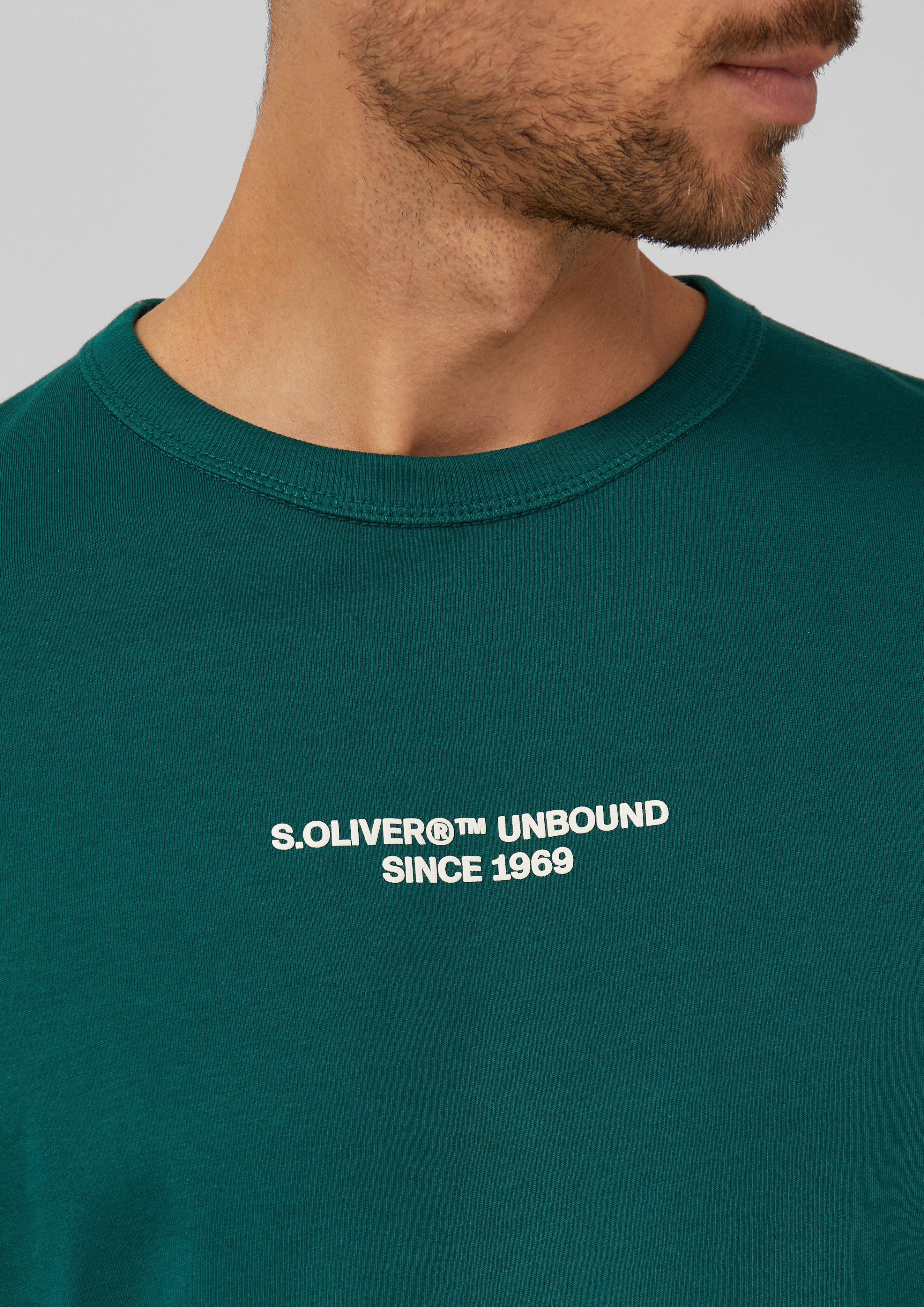 s.Oliver Kurzarmshirt T-Shirt mit Artwork aus günstig online kaufen
