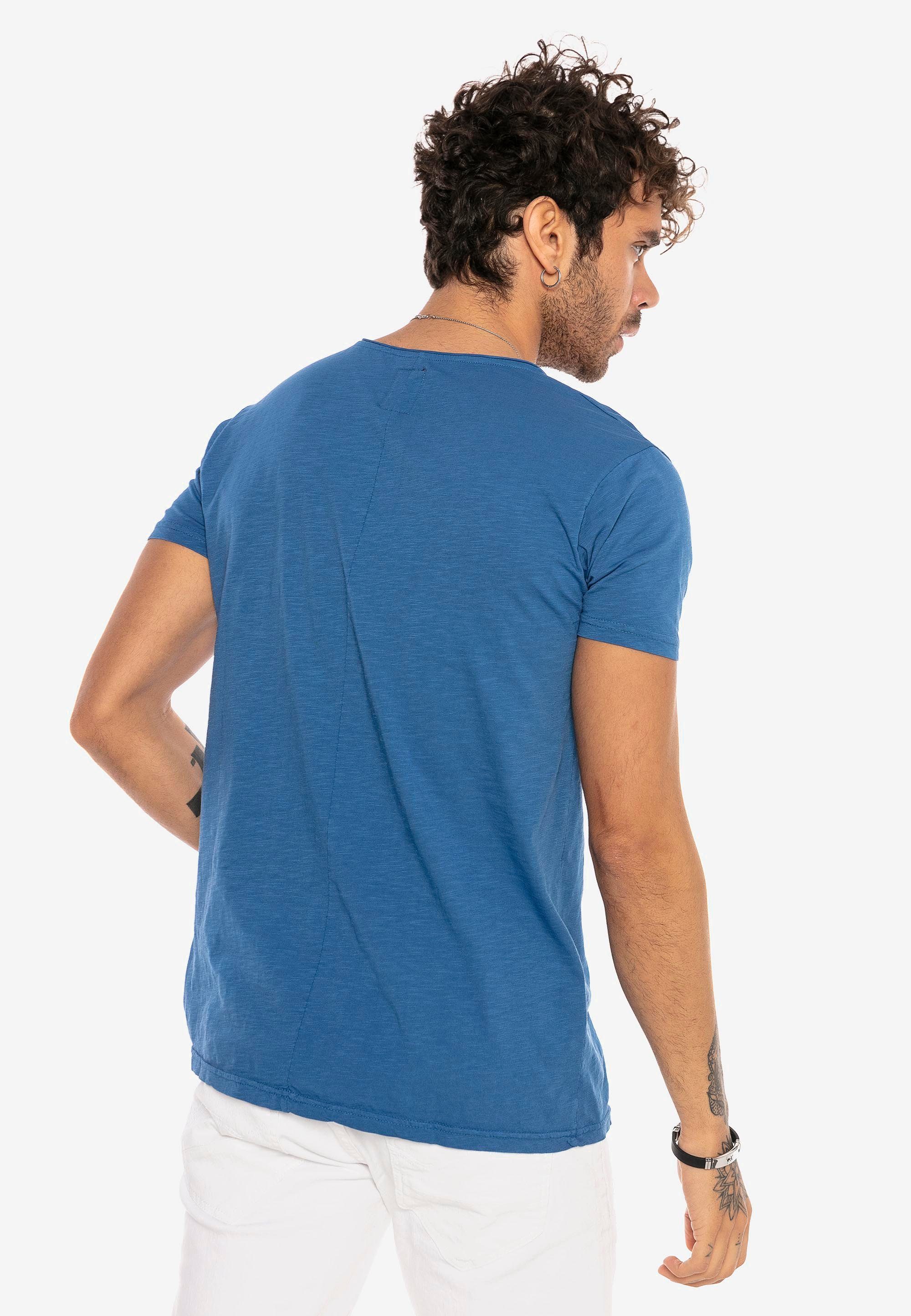 RedBridge T-Shirt Houston lässigem blau in Design