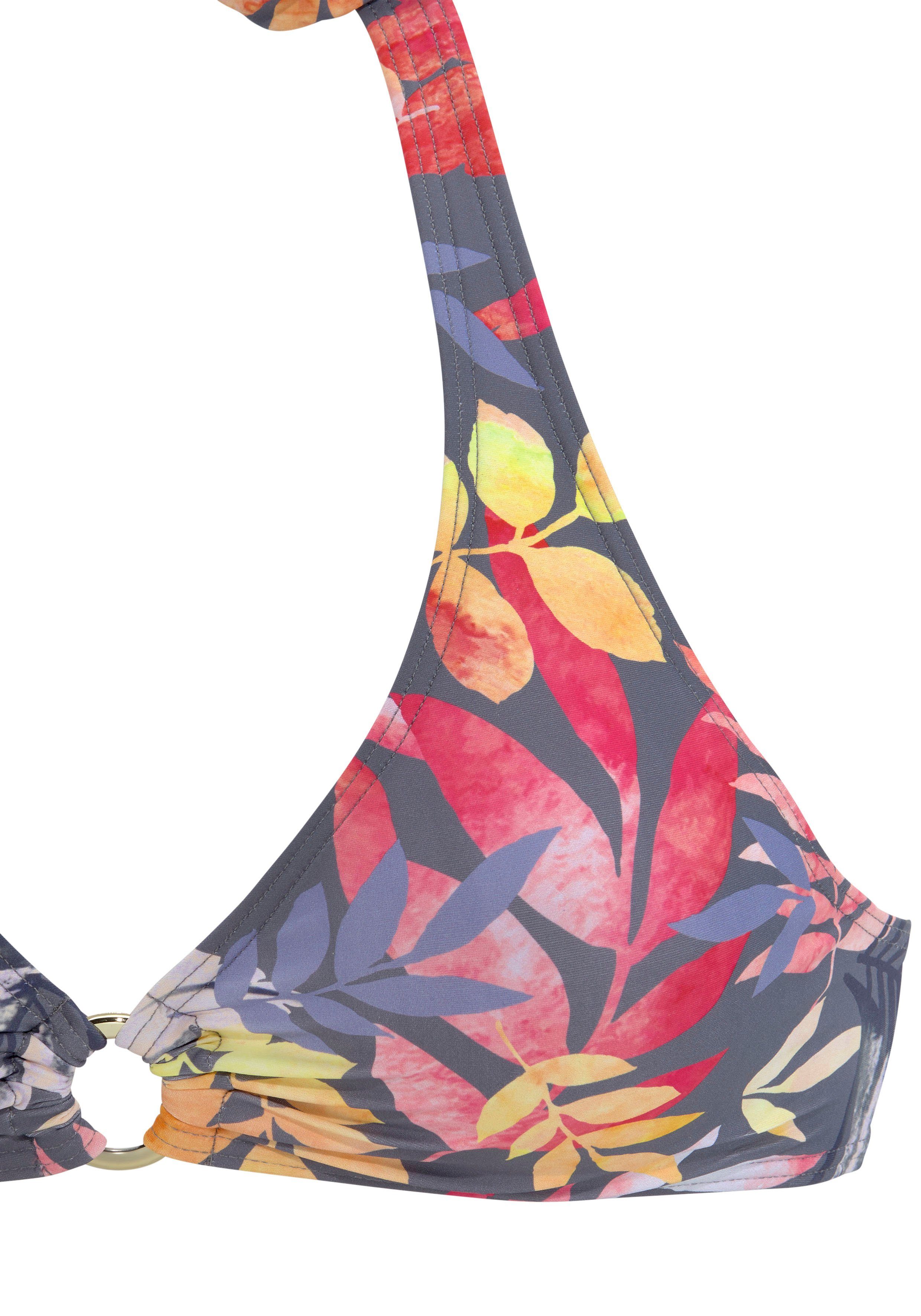 Vivance Triangel-Bikini-Top Leilani, bedruckt, herausnehmbare Cups, im Nacken und Rücken zu binden