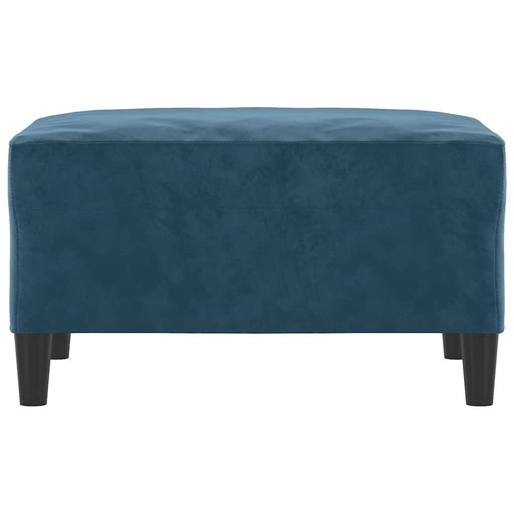 vidaXL Fußhocker, Fußhocker Blau 70x55x41 cm Samt