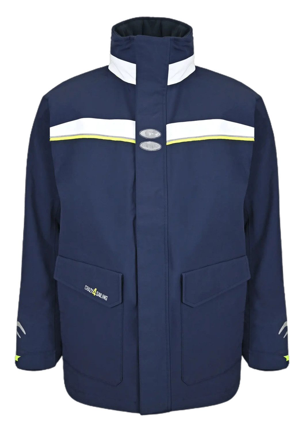 crazy4sailing Regenjacke Unisex Sydney II Segeljacke Marineblau M