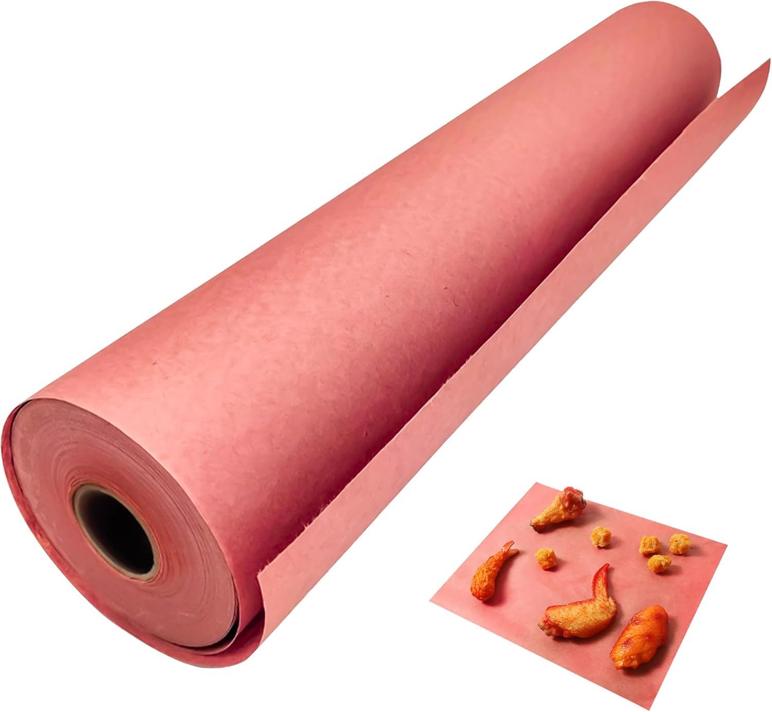 FELIXLEO Backpapier 40cm x 10m Metzgerpapier Pink BBQ Kraftpapier Grill Smoker