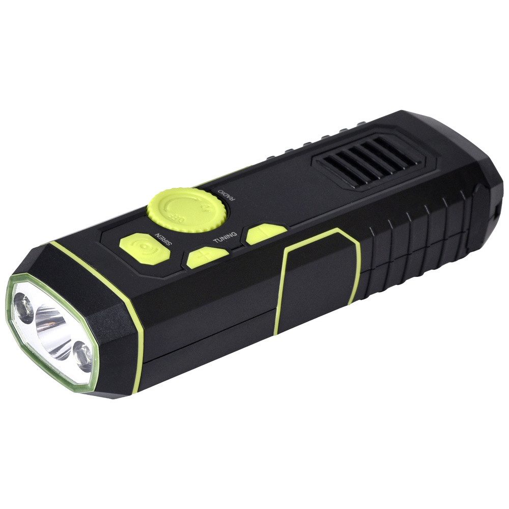 XCell Taschenlampe XCell Radiolight Dynamo LED Taschenlampe akkubetrieben, dynamobetrieb