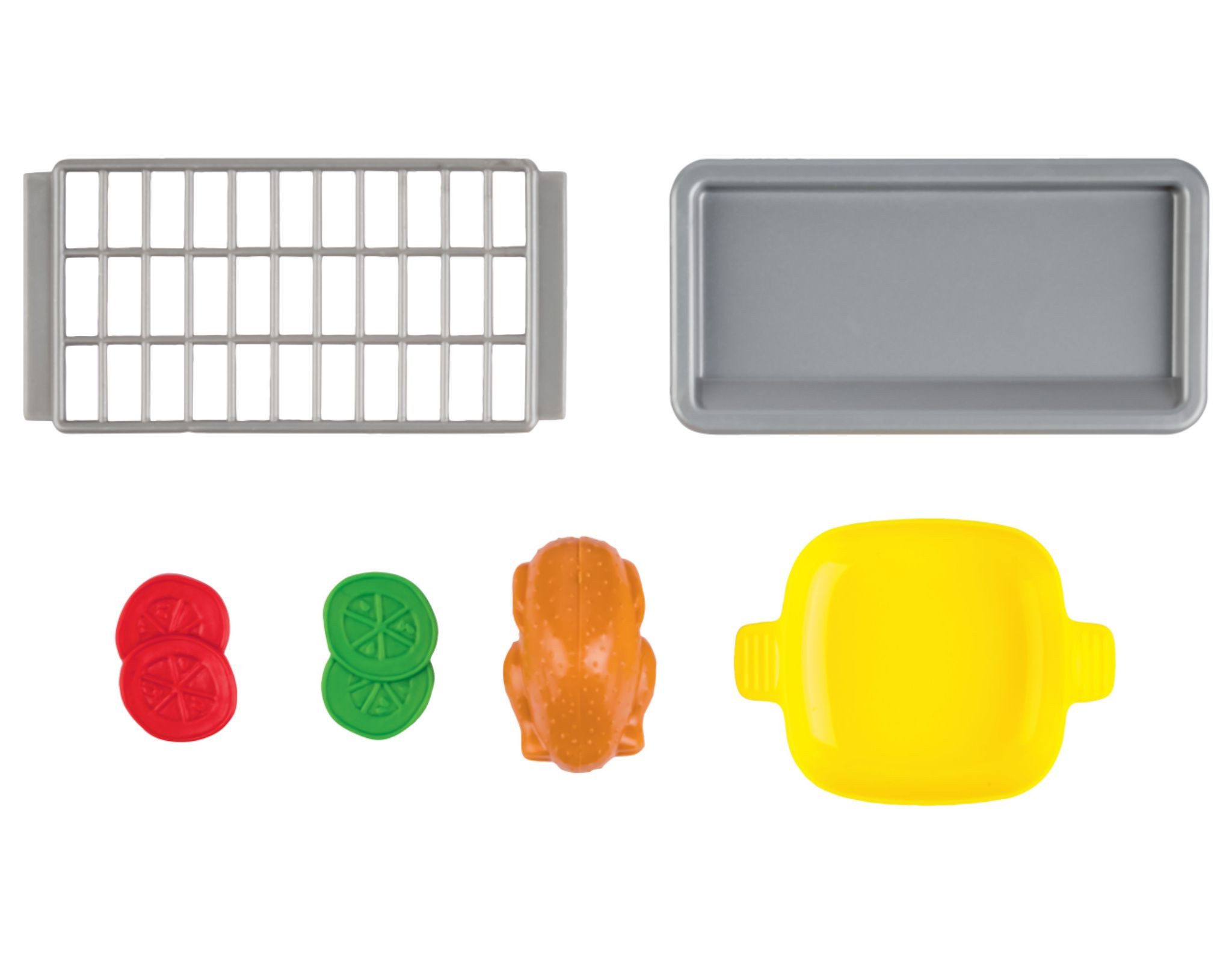 Playtive Spielküche Ofen Haushaltsgeräte Spielzeug Kinderofen Küche Spiel Kindergeschenk Kunststoff, 7-teilig, Kinderofen, Timerfunktion, Licht- und Soundfunktion