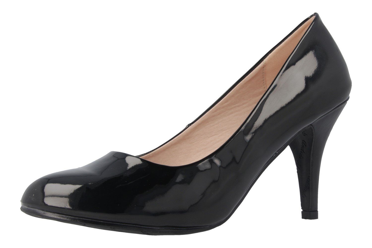 Andres Machado AM422 Charol Negro Pumps