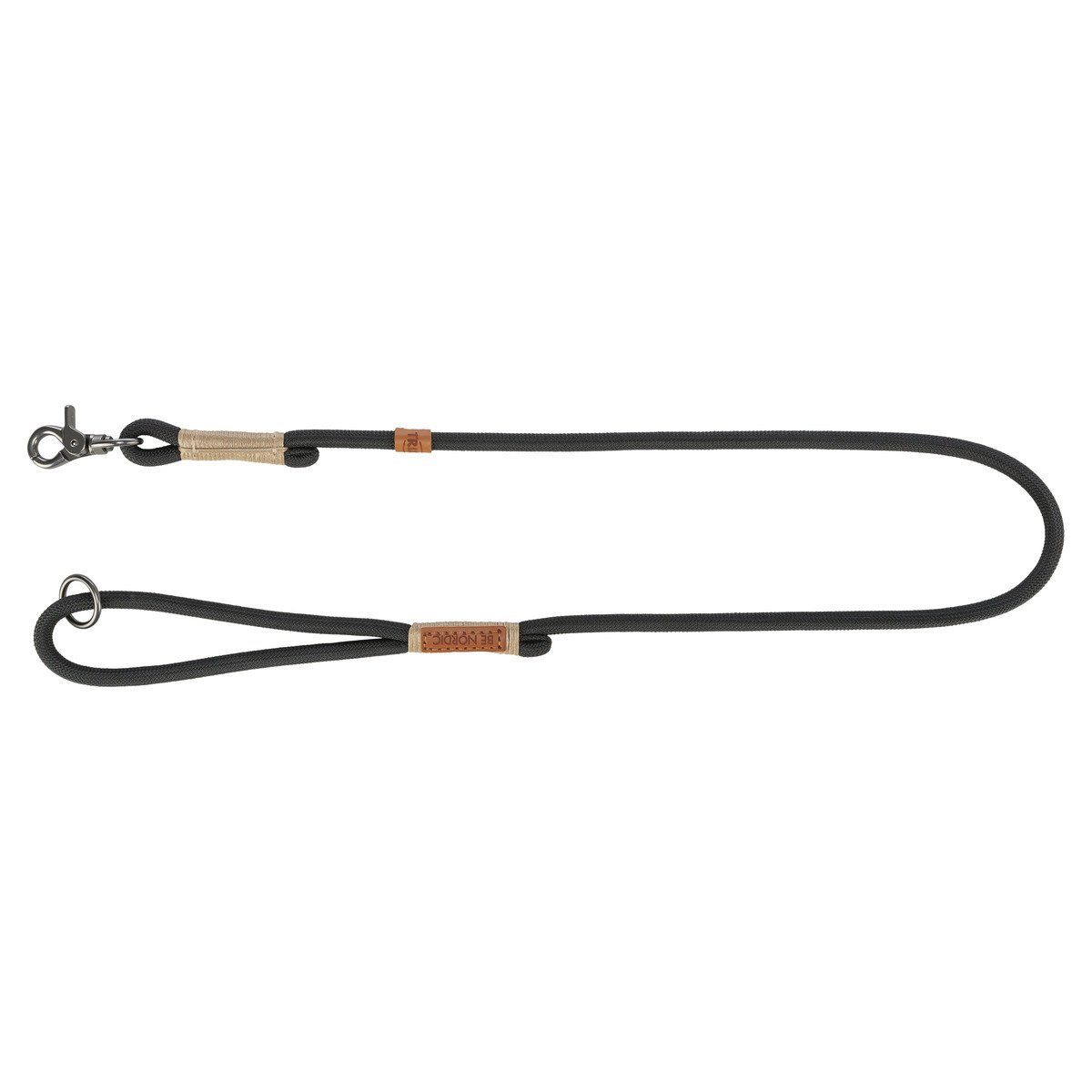 Hundeleine BE NORDIC Leine schwarz/sand