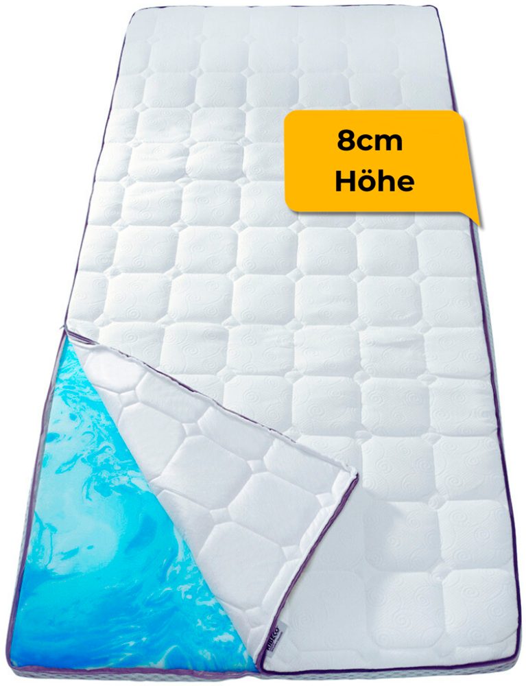 RIBECO, Topper Aaron, Topper 90x200 cm,180x200 cm, 8 cm hoch, Gelschaum, Ma günstig online kaufen