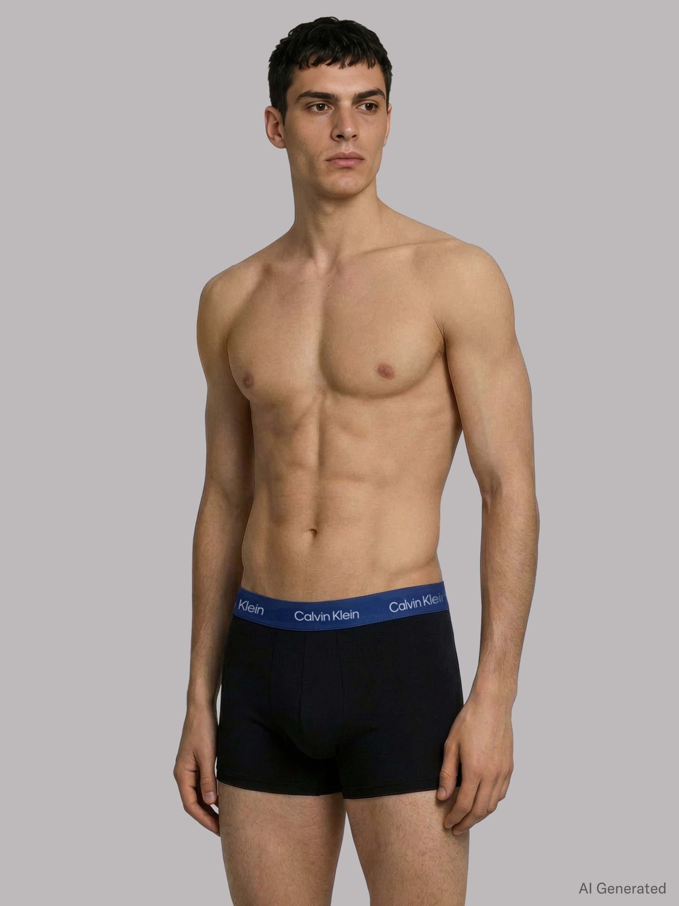 Calvin Klein Underwear Trunk LOW RISE TRUNK 5PK (Packung, 5er-Pack) mit Logo-Elastikbund (5 Stück)