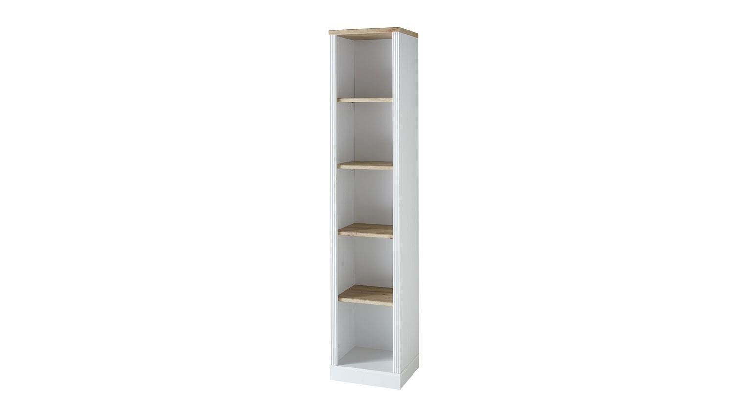 Innostyle Regal Büroregal Regal Jasmin Pinie hell weiß Artisan Eiche ca. 43x204