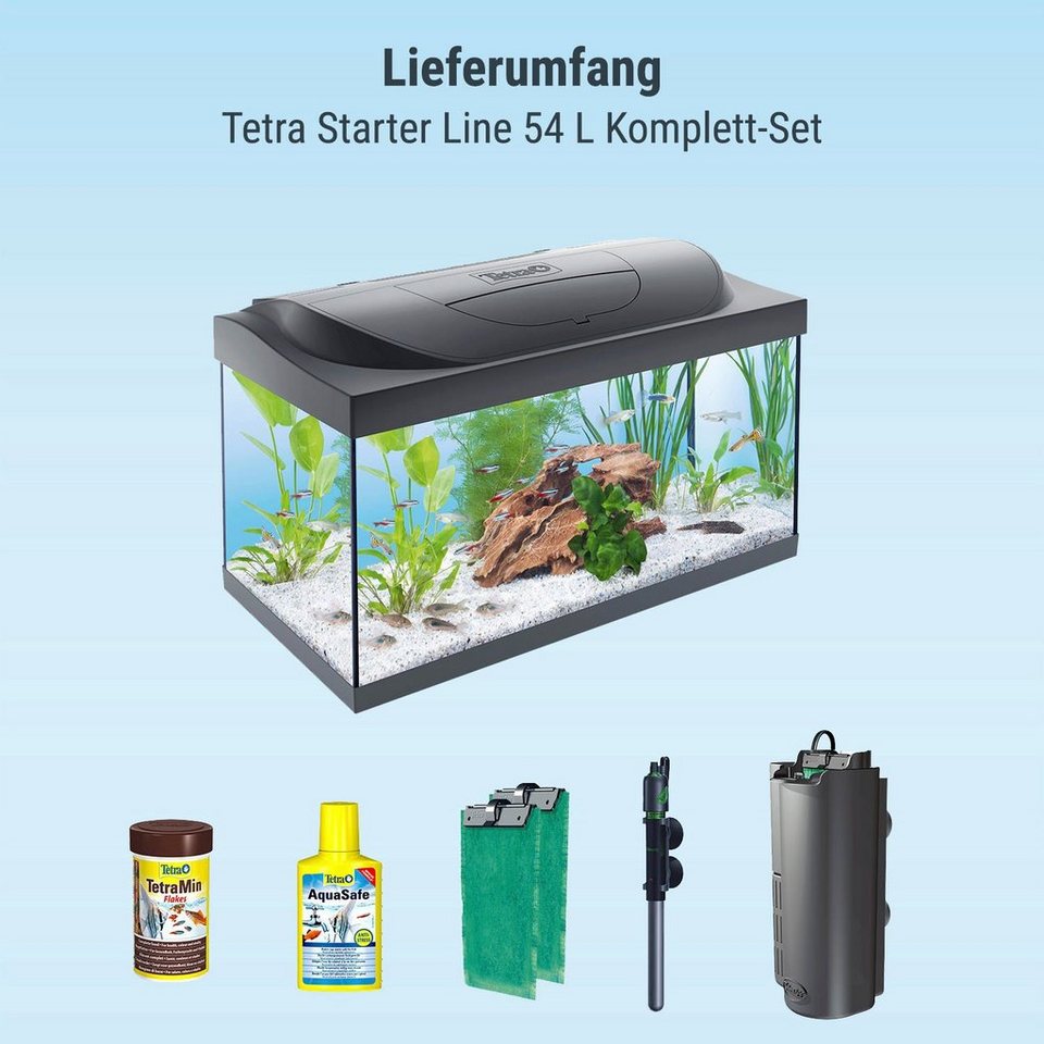 54 Aquarien-Set l Starter LED, Line Tetra