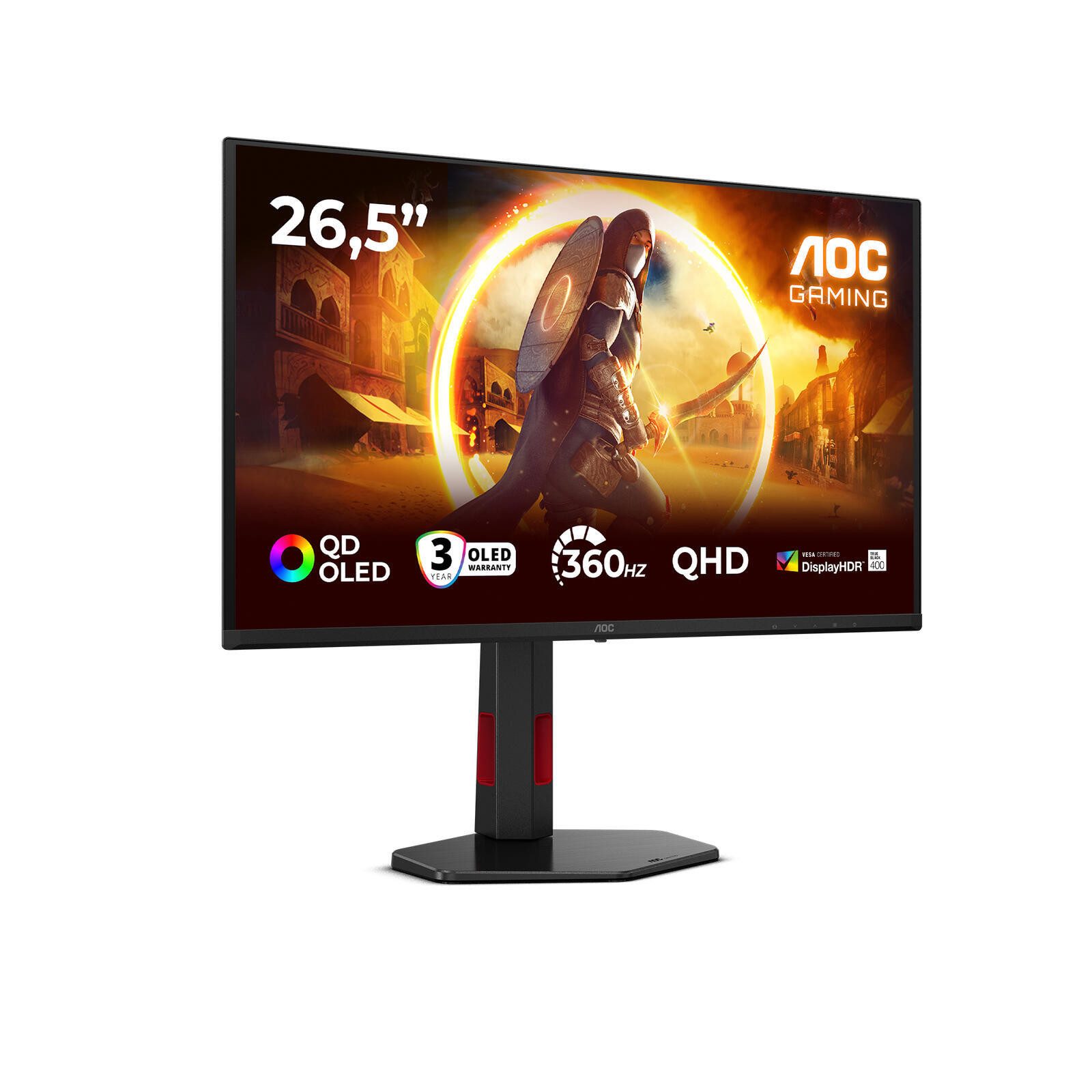 AOC Q27G4SDR Gaming-LED-Monitor (2560 x 1440, 0,03 ms Reaktionszeit, 360 Hz, OLED)