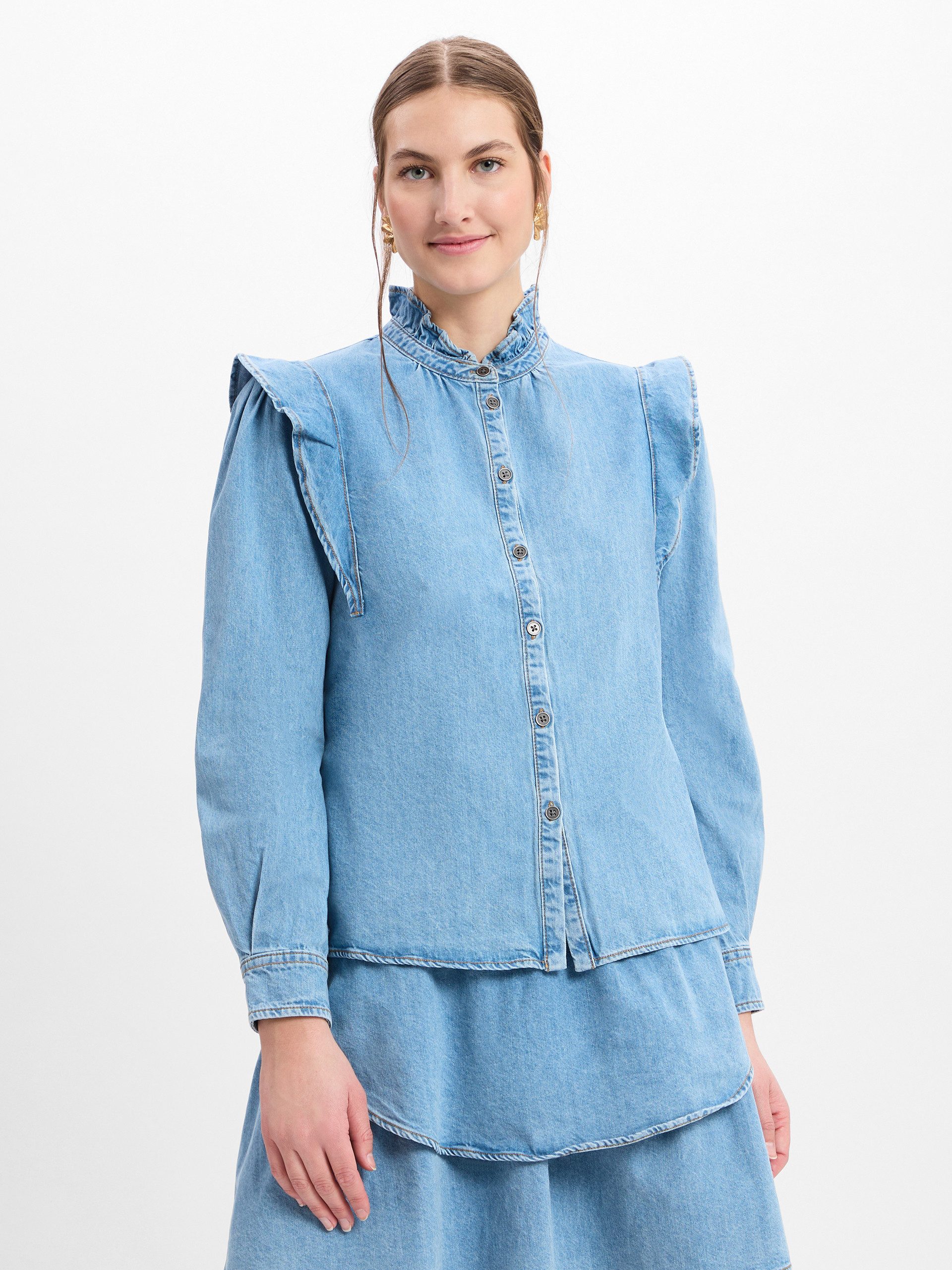 Jeansbluse