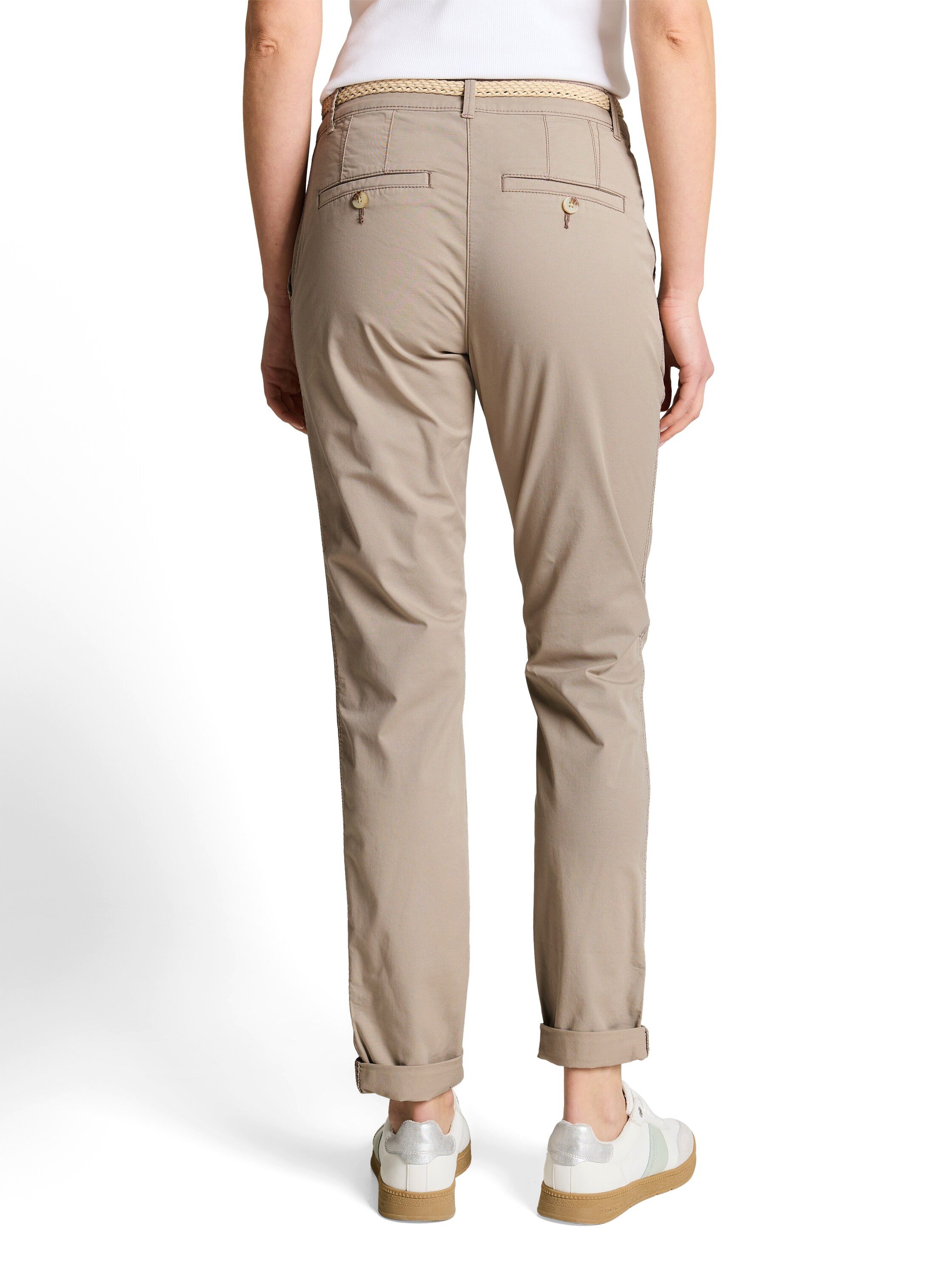 TOM TAILOR Chinohose TOM TAILOR Chino mit Gürtel und Stretch