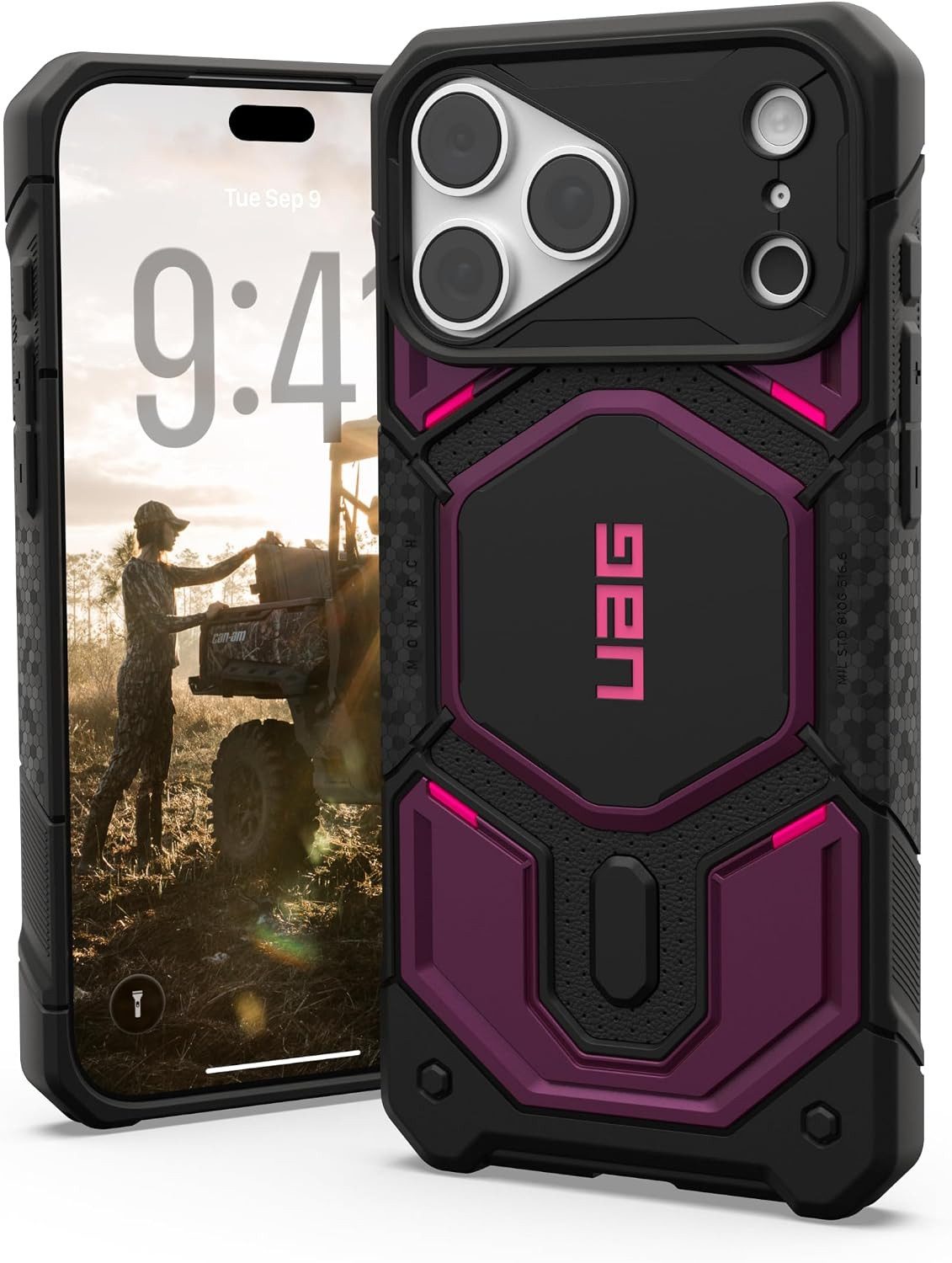 Urban Armor Gear Handyhülle Monarch Pro Case - Apple iPhone 18 Pro Max / iPhone 17 Pro Max Hülle, Premium Materialien, 5fach Falltest nach MIL STD 810G 516.6