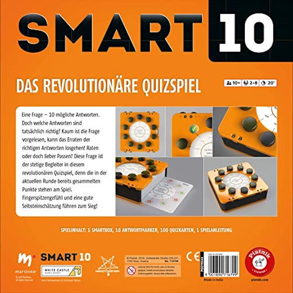 Piatnik Spiel Piatnik - Smart 10 - Das Revolutionäre Quizspiel + Zusatzfragen, Wissenspiel, Wissensspiel