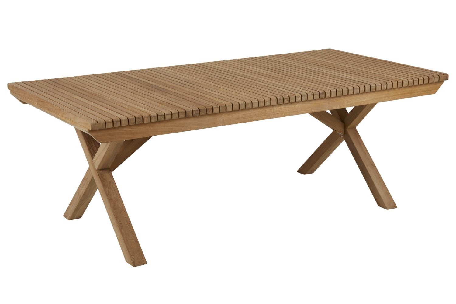 Natur24 Gartentisch Julita Loungetisch 70 x 50 x 140 cm Teakholz Natur