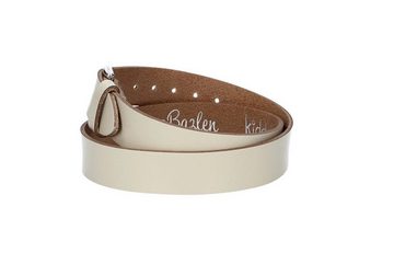 kiddybelts Ledergürtel Kids 25mm in Beige mit Schließe in Silber (KB10-120) sehr weiches Vollrindleder