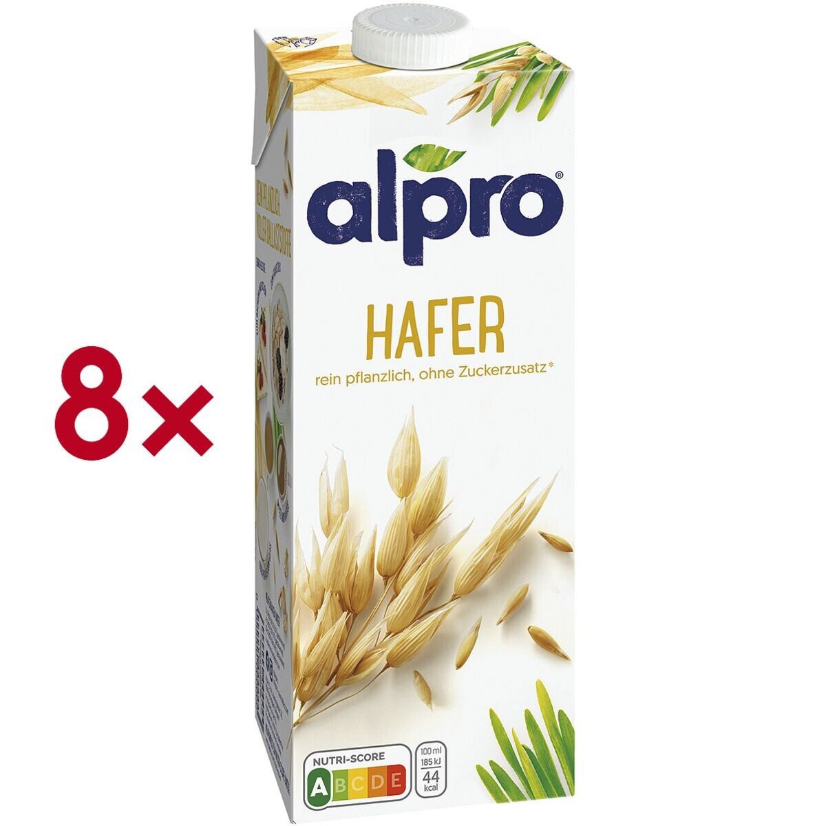 Alpro Hafer, 8x 1 Liter, Milchalternative / Haferdrink