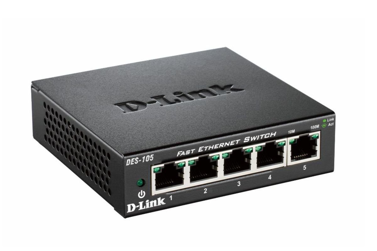 Image of D-Link 5-Port Switch Layer 2, 10/100Mbit DES-105/E
