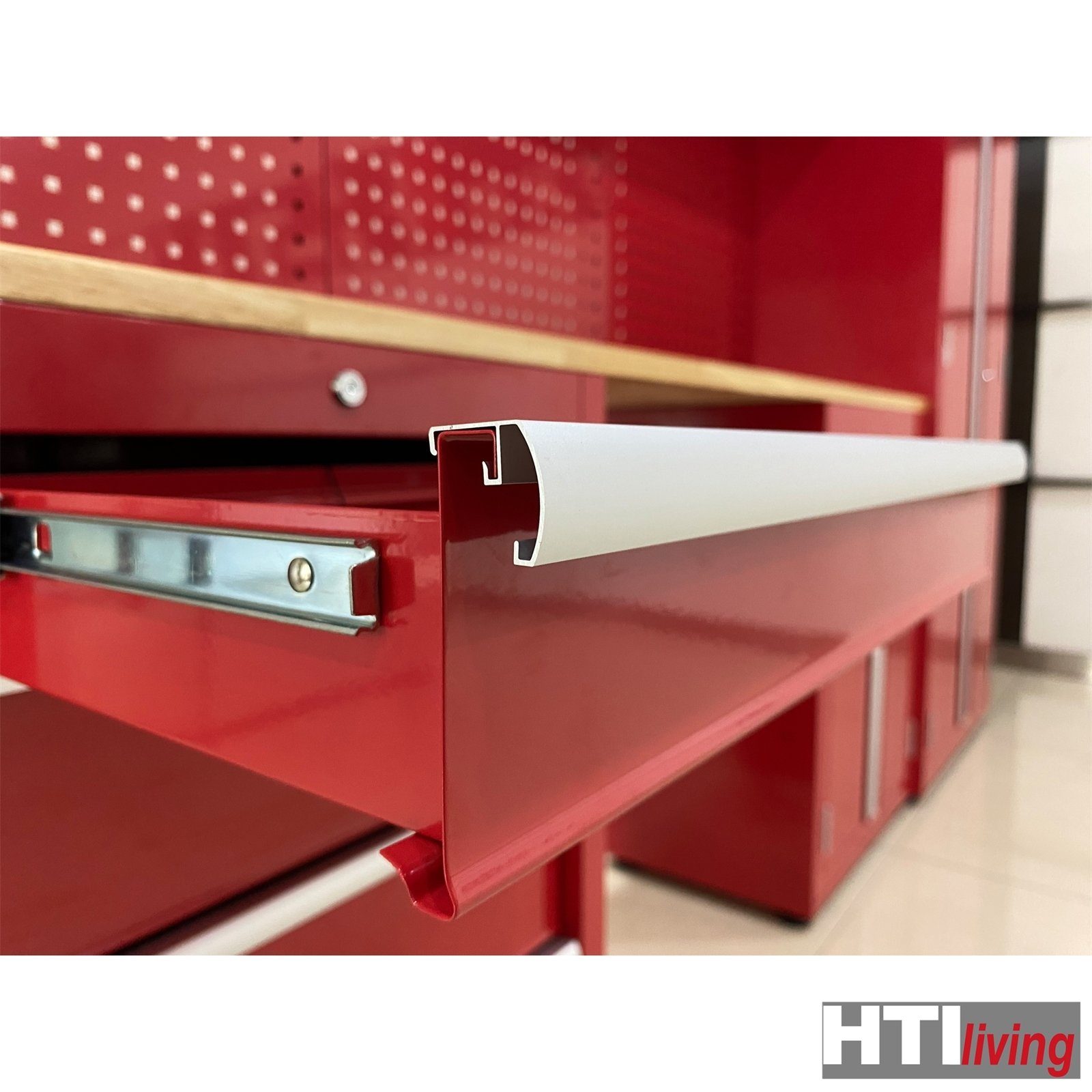 HTI-Living Werkzeugschrank (Set, 6-St) Werkstattwand Lochwand Rot Havel Werkzeugwand Schranksystem
