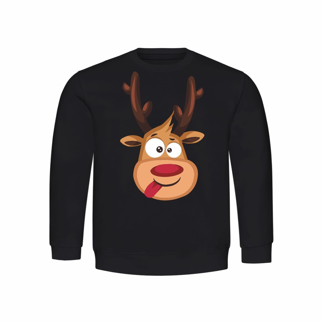 Rundhalspullover Kinder Pullover Rentier