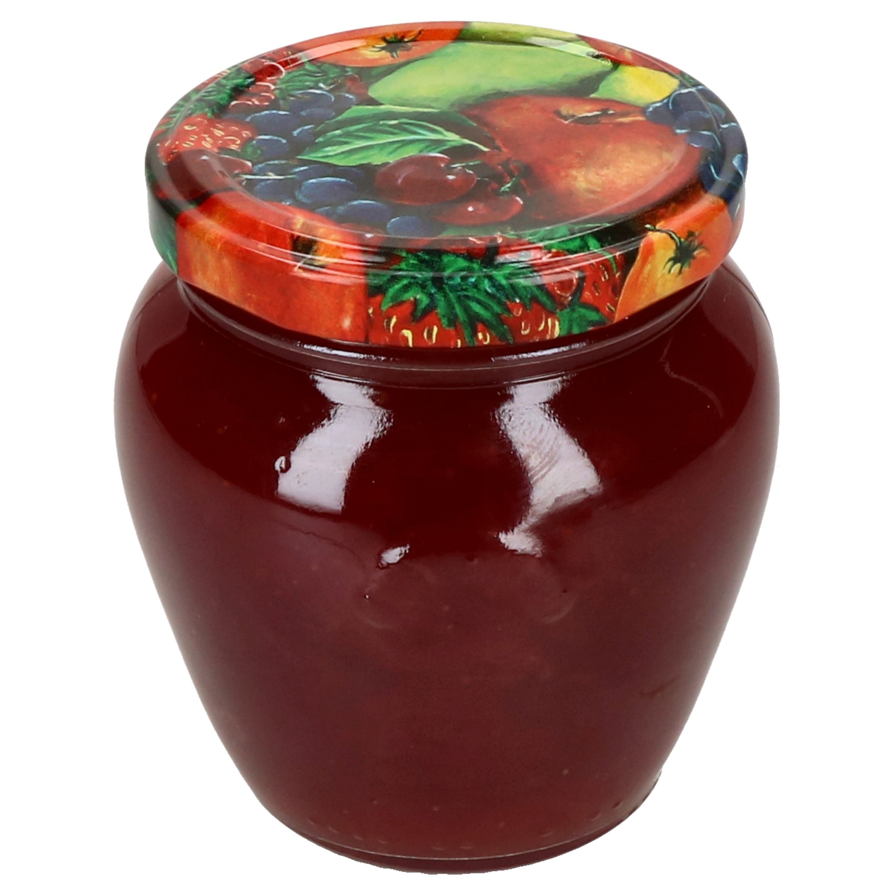 MamboCat Vorratsglas 20er Set Marmeladenglas Vaso Orcio 212ml + To63 Deckel Obst, Glas – Bild 4 von 5