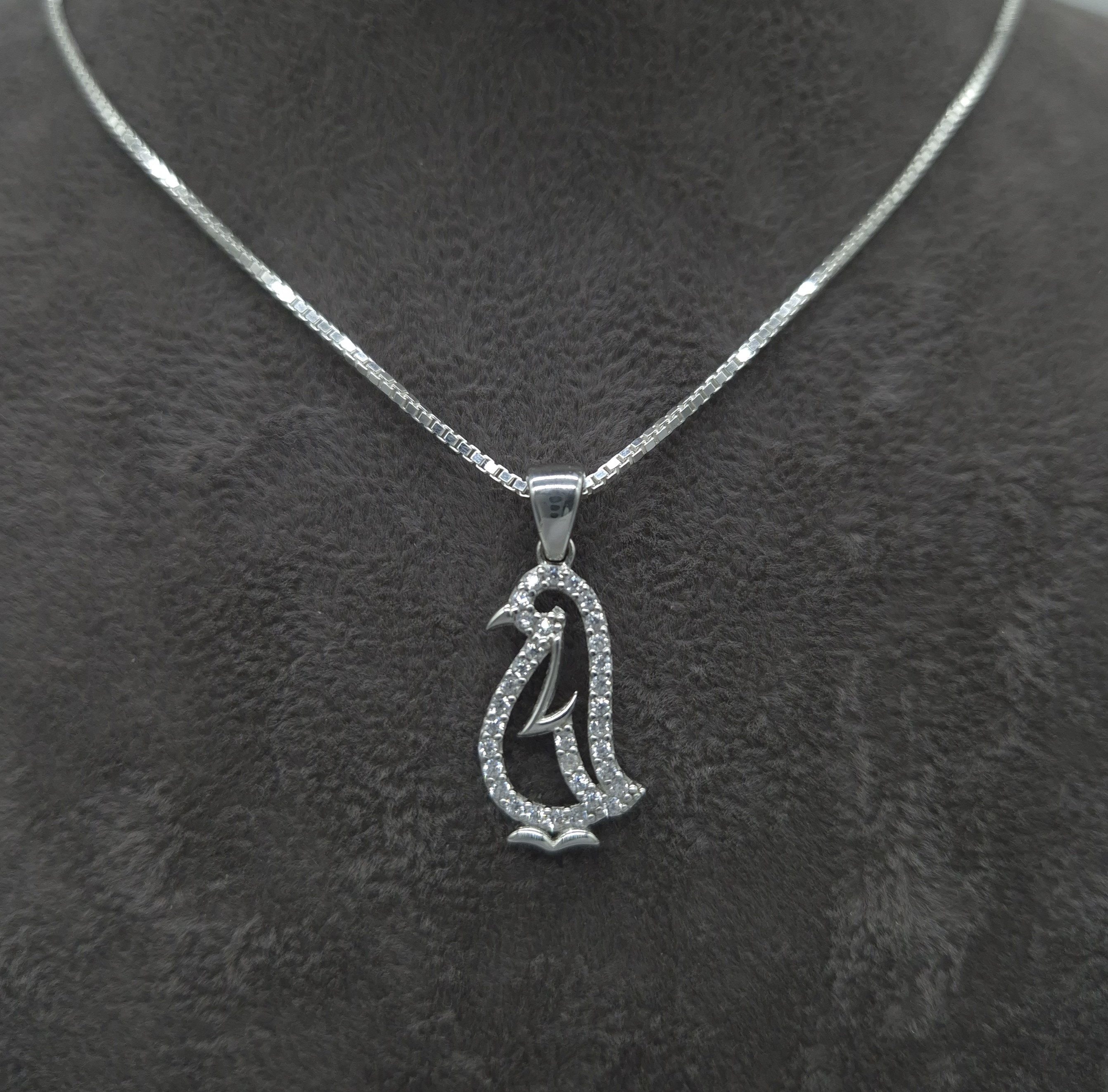 NAHLE Kette mit Anhänger Silberkette Pinguin günstig online kaufen