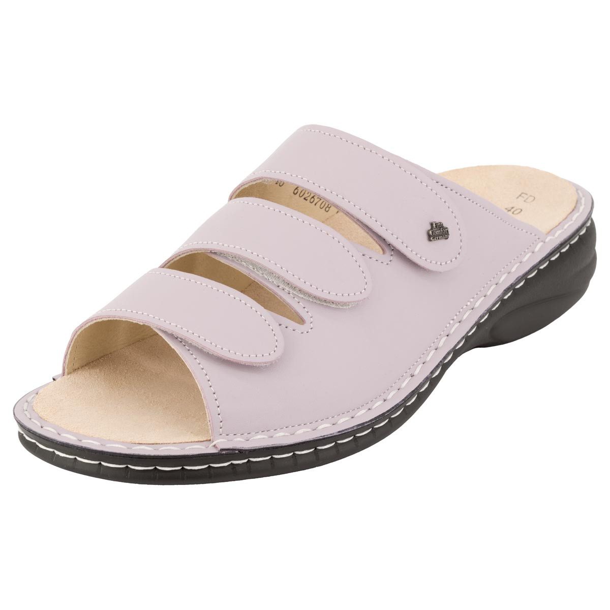 Finn Comfort Hellas Pantolette Pantoletten - Komfortables Leder für höchsten Tragegenuss