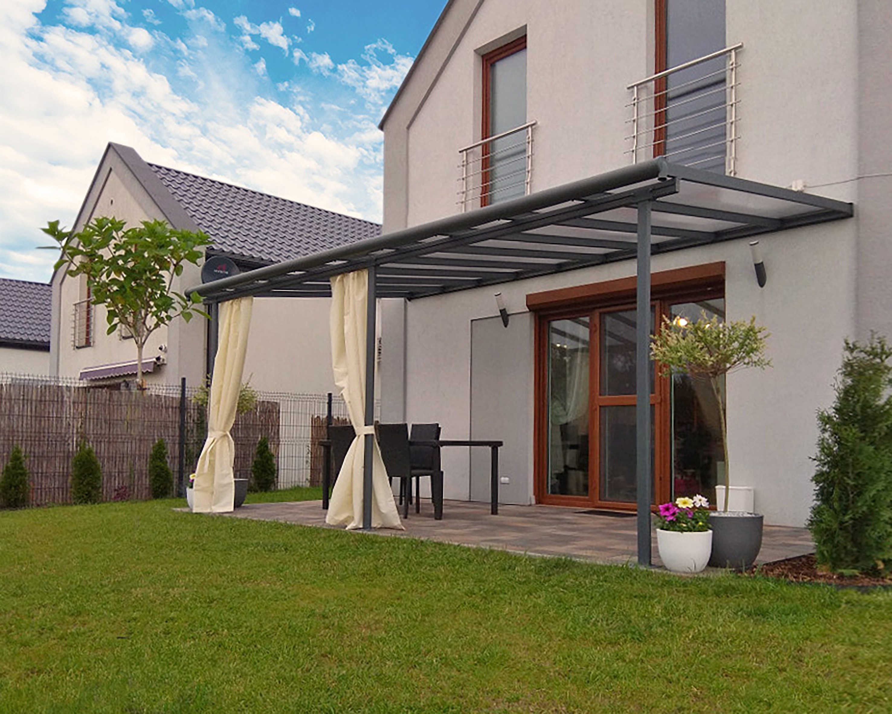 Palram - Canopia Terrassendach Sierra Alu Terrassenüberdachung, BxT: 555x295 cm, einfache DIY Montage