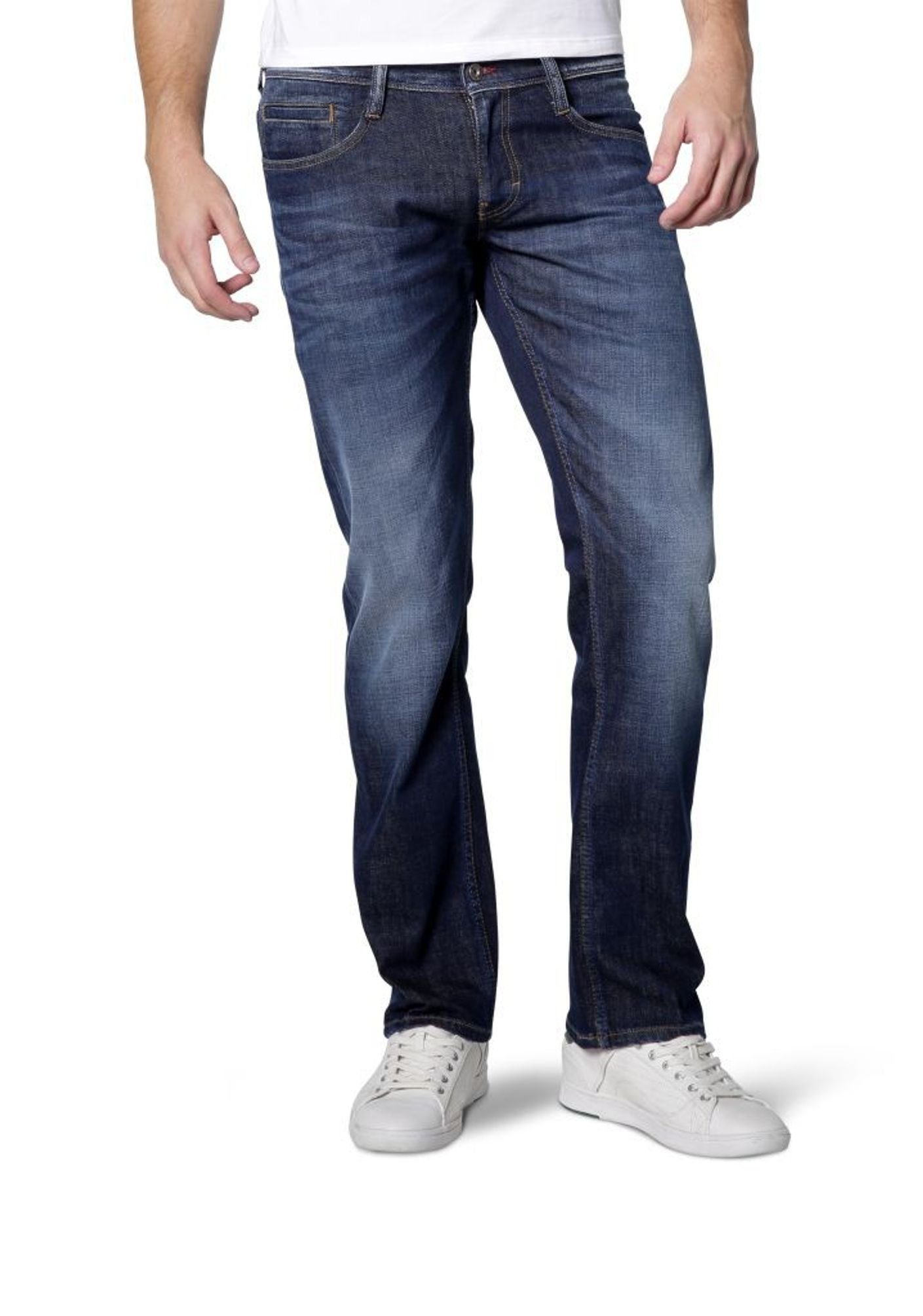 MUSTANG 5-Pocket-Jeans Oregon Straight (3115-5111) Dark rinse used (593)