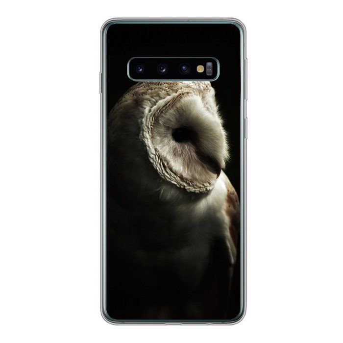 MuchoWow Handyhülle Eule - Vogel - Porträt Phone Case Handyhülle Samsung Galaxy S10 Silikon Schutzhülle