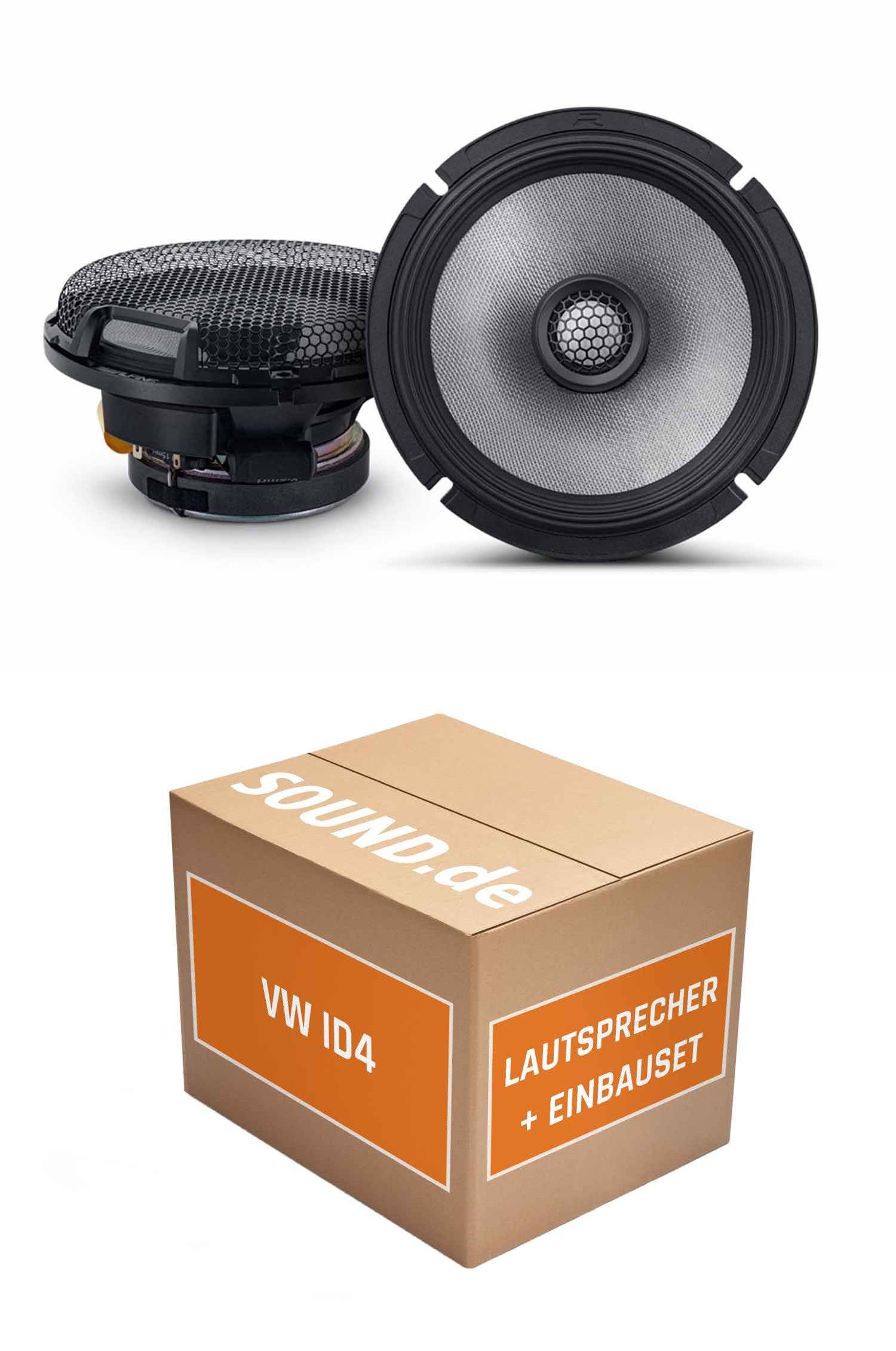 JUST SOUND best choice for caraudio Lautsprecher Front Alpine R2-S65 für VW ID.4 Typ E2 (2002-2010) 100W Auto-Lautsprecher (100 W)