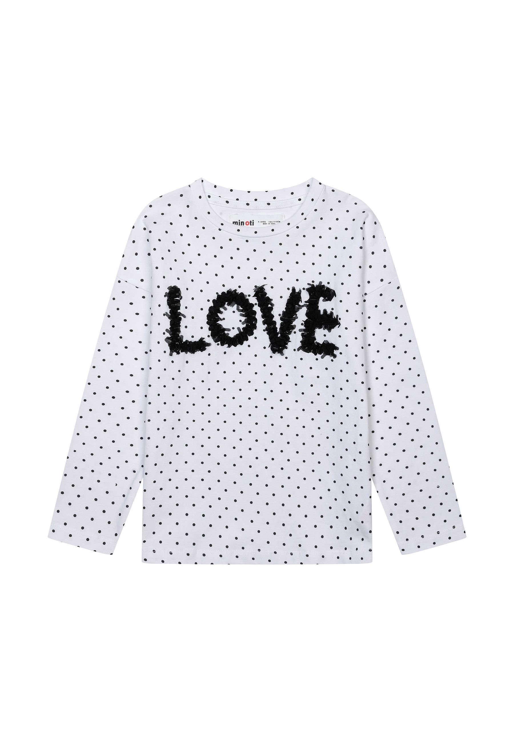MINOTI Langarmshirt Love-Langarmoberteil (1y-8y) | Shirts