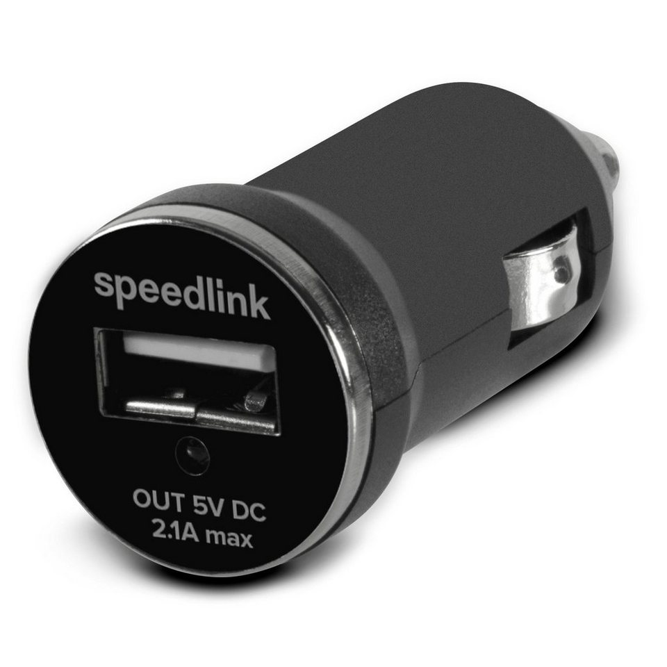 Speedlink KFZ Lader 2,1A USB Ladegerät 12V 24V Smartphone-Ladegerät  (USB-Ladeadapter Auto für Handy iPhone etc)