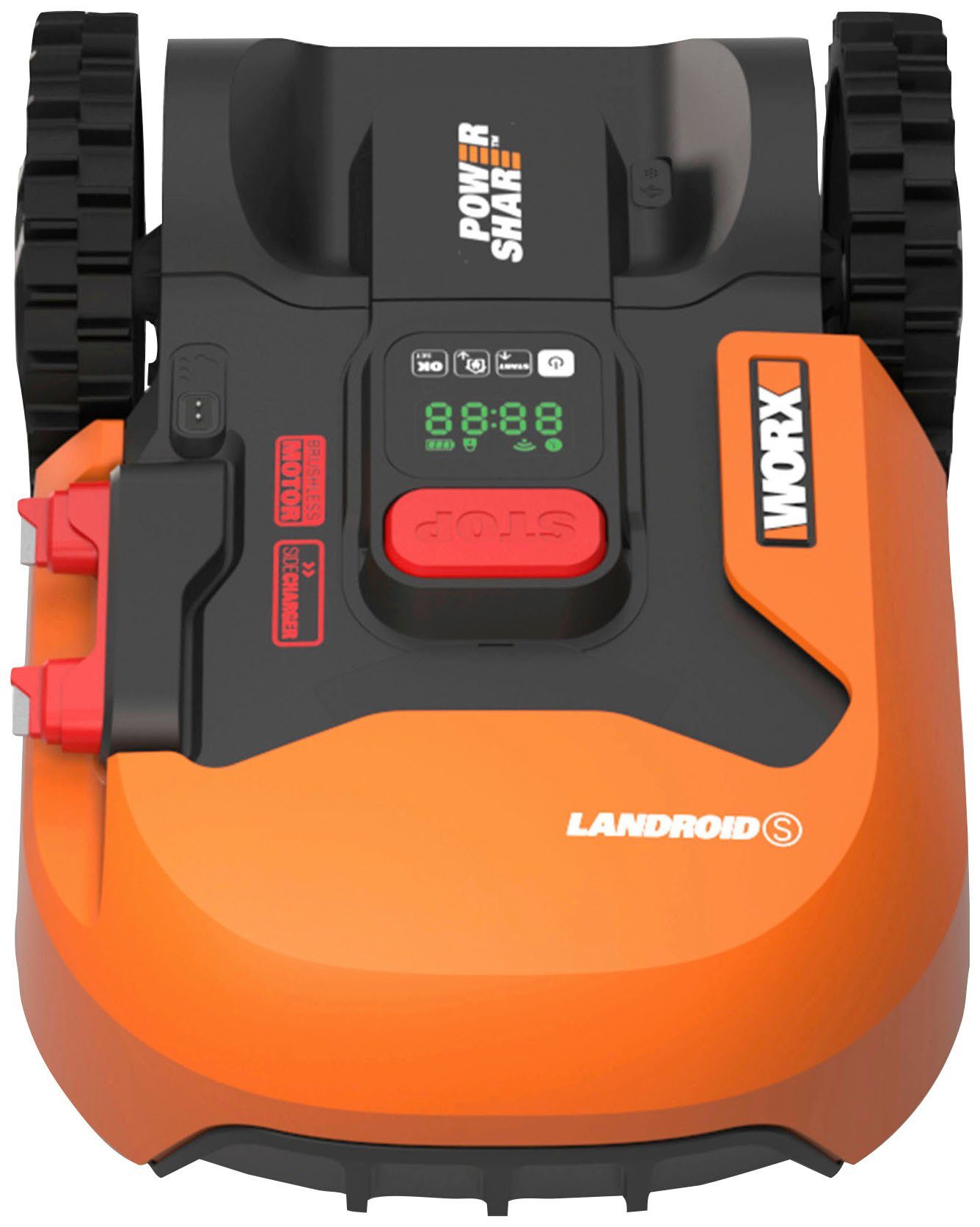 Worx Rasenmähroboter Landroid S400, bis 400 m² Rasenfläche, (Set), 400m², 20V/2Ah, 18cm/20-50mm, WiFi/Bluetooth, Cut to edge, PowerShare