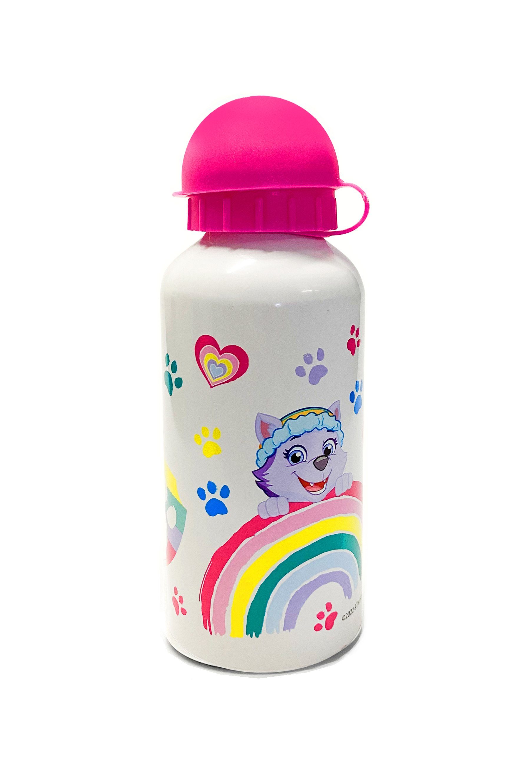 Kinder Mädchen PAW Flasche PATROL Trinkflasche Skye Alu Aluminium Sportflasche