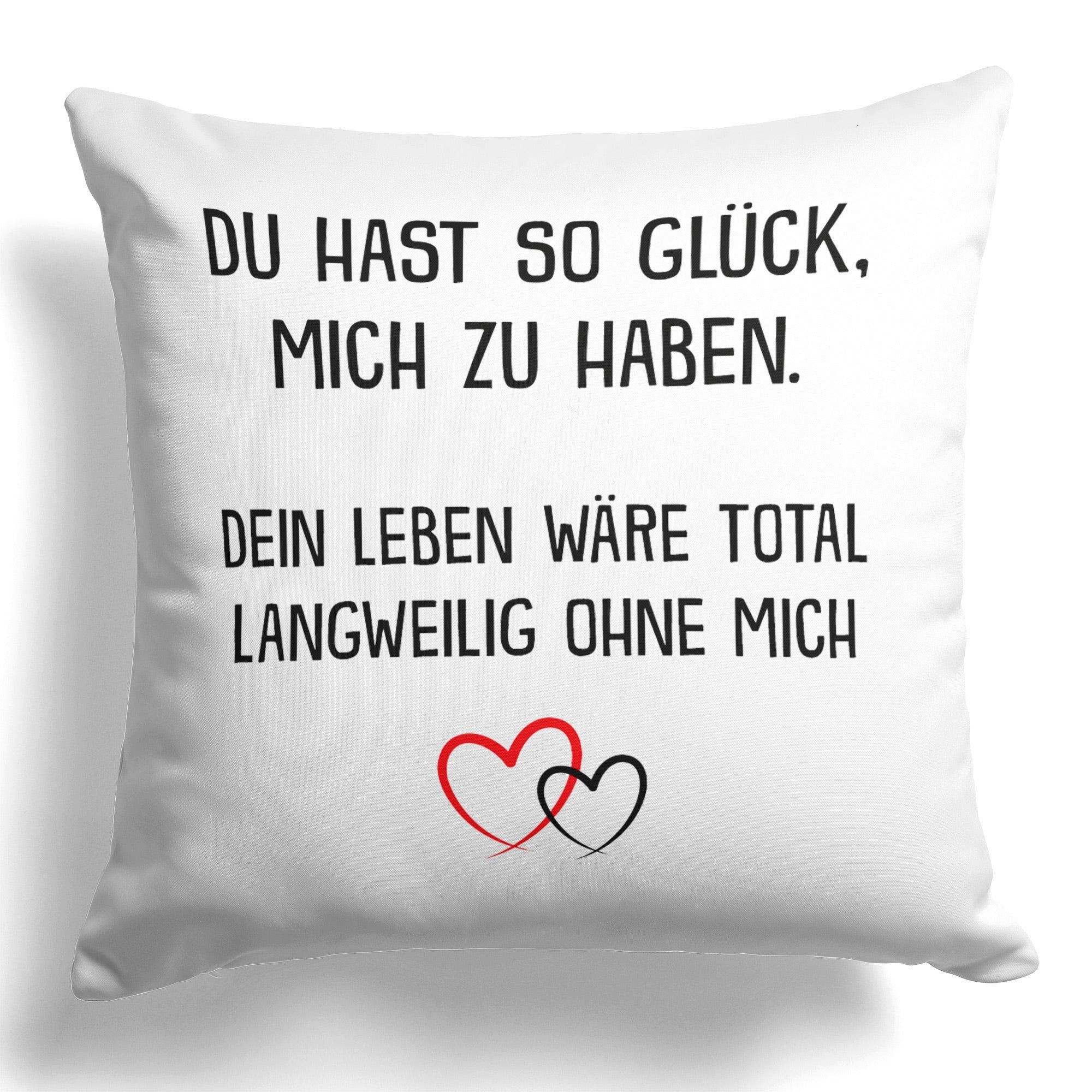 22Feels Dekokissen Frauen Geschenk Jahrestag Valentinstag Geburtstag Hochzeitstag Paar, Deko mit Persönlichkeit