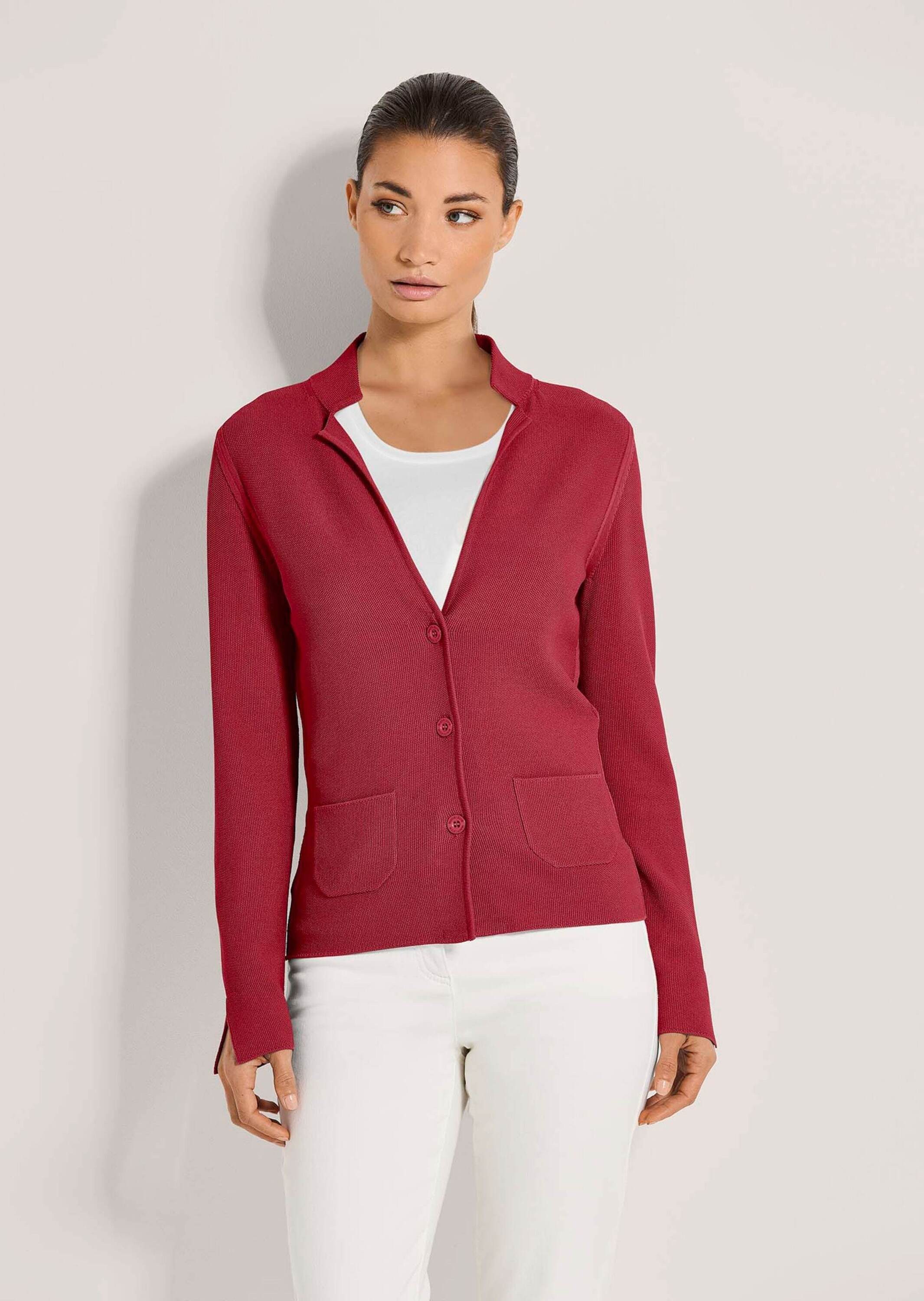 MADELEINE Strickjacke Sportiver Blazer mit Stehkragen günstig online kaufen
