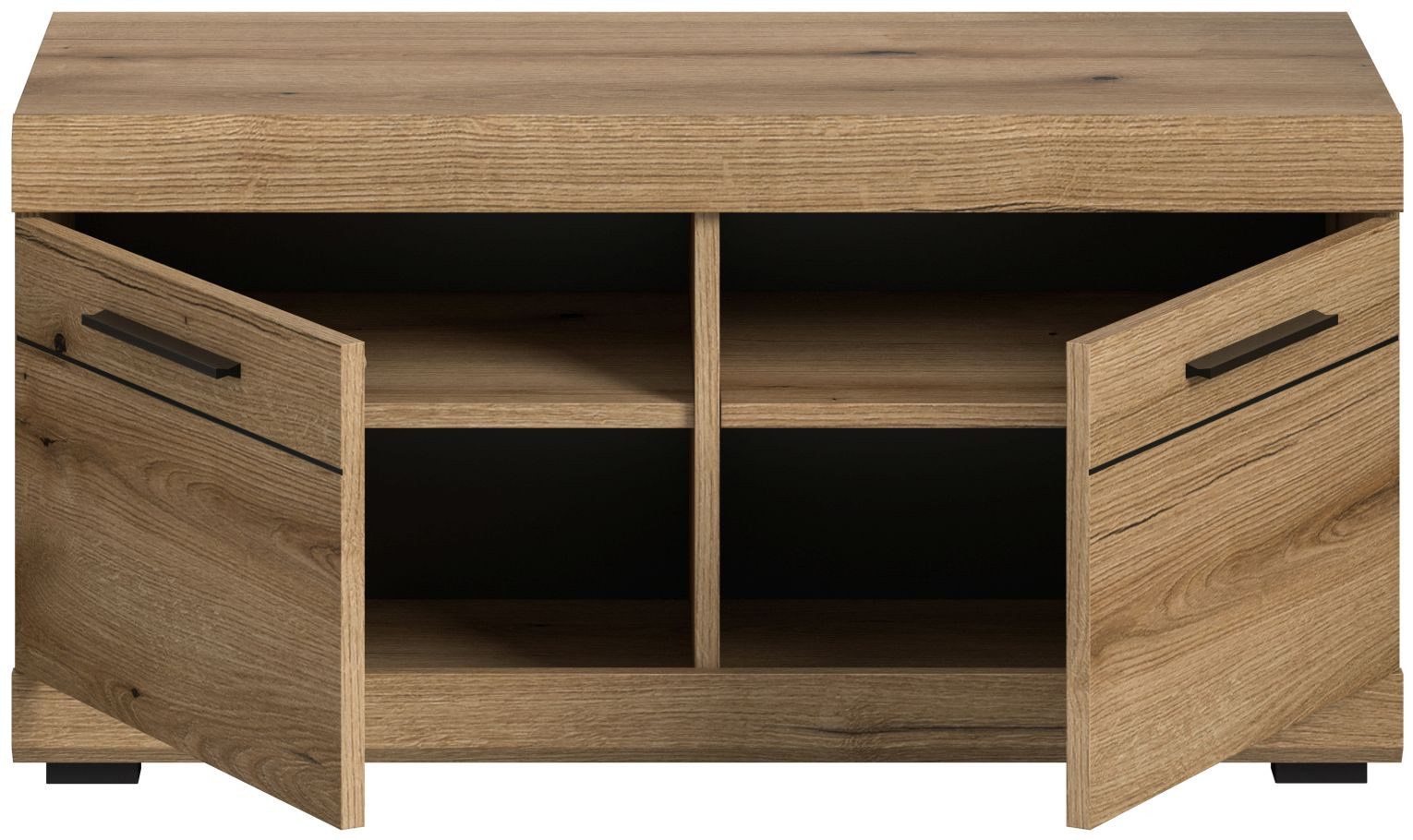xonox.home Schuhbank Sitzbank Scout, Evoke Oak Nachbildung Softclose Melamin Modern 90x44x40 cm – Bild 3 von 5