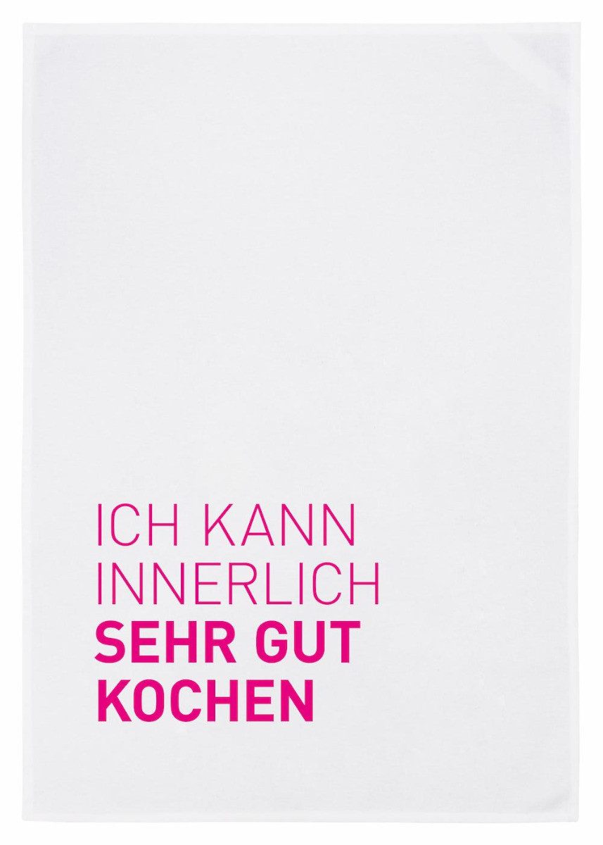 17;30 Hamburg Geschirrtuch mit Spruch "ICH KANN INNERLICH GUT KOCHEN"