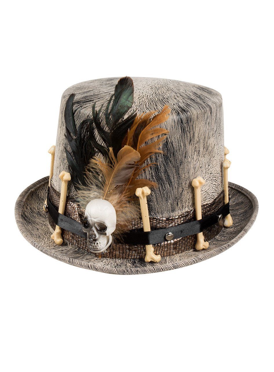Boland Hexen-Kostüm Voodoohut Nawu, Mit diesem Zylinder kommt jeder Voodoozauber besser rüber!