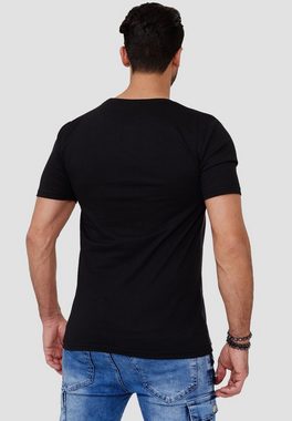 OneRedox T-Shirt TS-1588C (Shirt Polo Kurzarmshirt Tee, 1-tlg., im modischem Design) Fitness Freizeit Casual