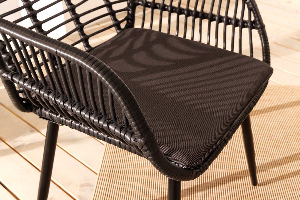 riess-ambiente Balkonset PARIS schwarz, (Set, 3-tlg), günstig online kaufen