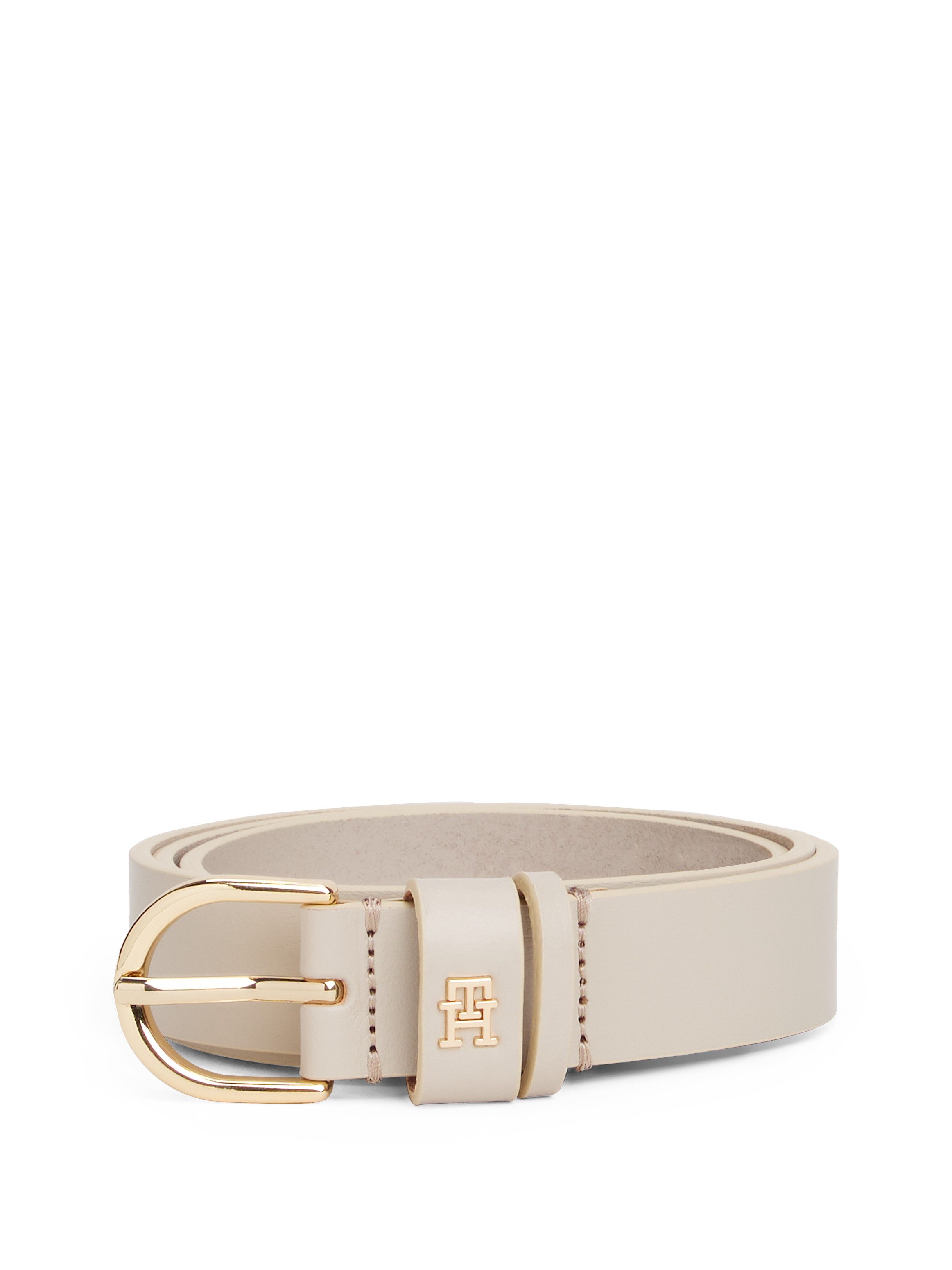 Tommy Hilfiger Ledergürtel ESSENTIAL EFFORTLESS 2.5 cm breit GOLD Logoemble günstig online kaufen