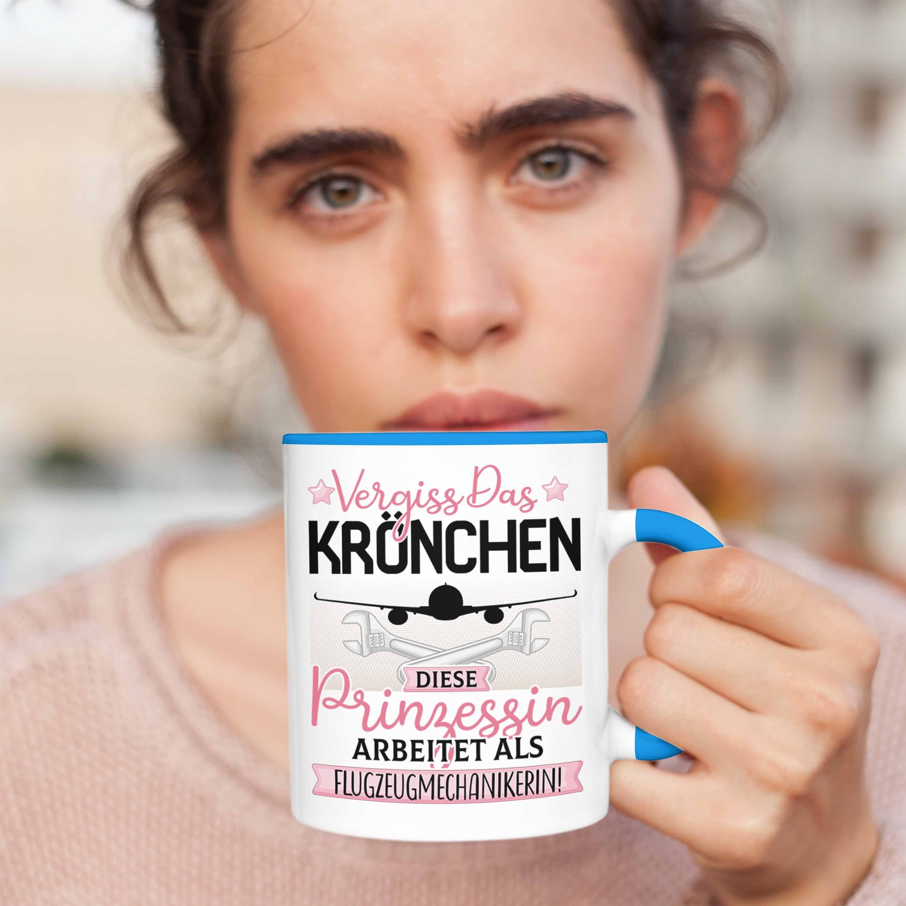 Flugzeugmechanikerin Blau Frauen Tasse Spruch Das Tasse Vergiss Kröchen Geschenk Trendation