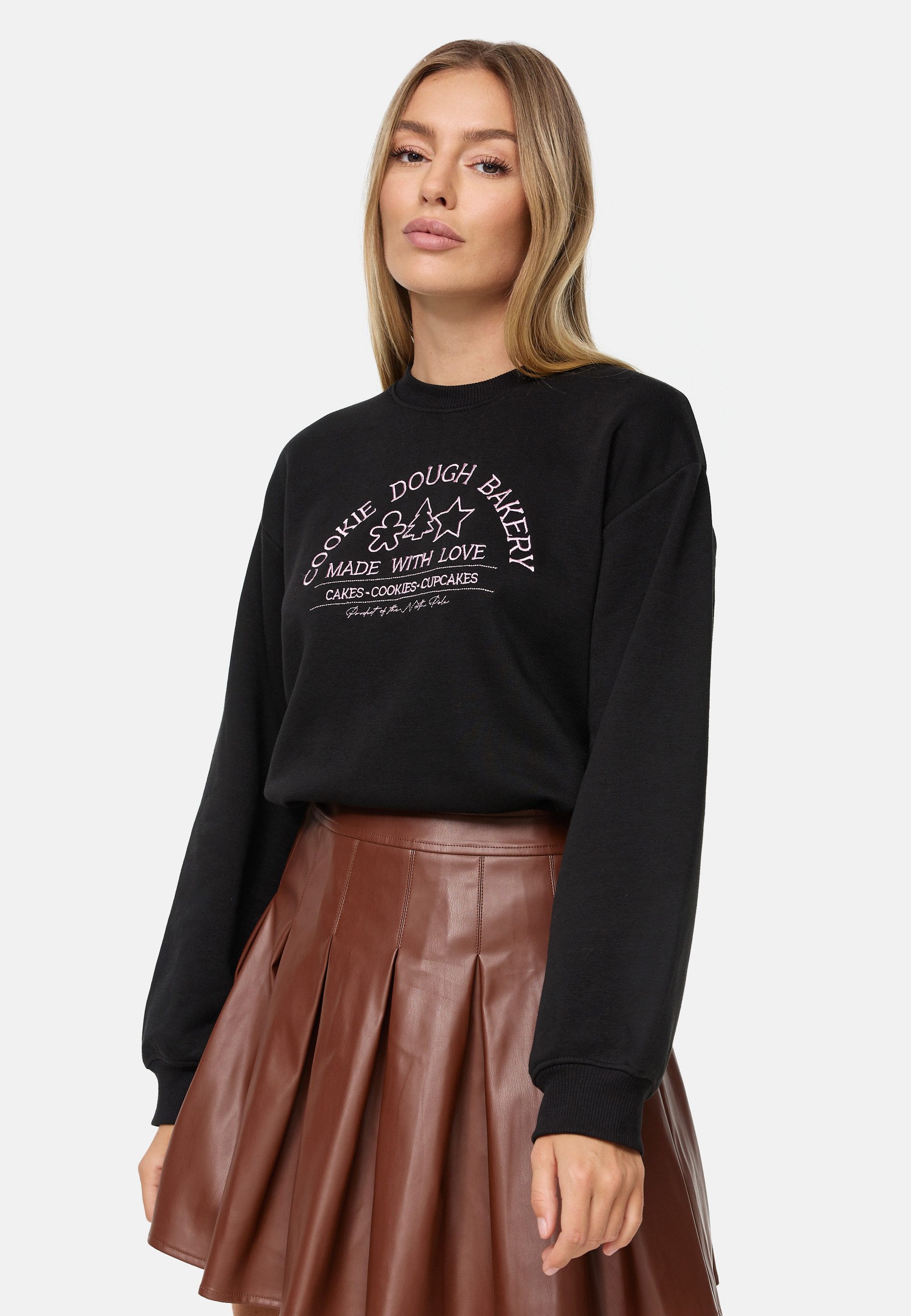 Threadbare Rundhalspullover (1-tlg) mit tollem Cookie-Print